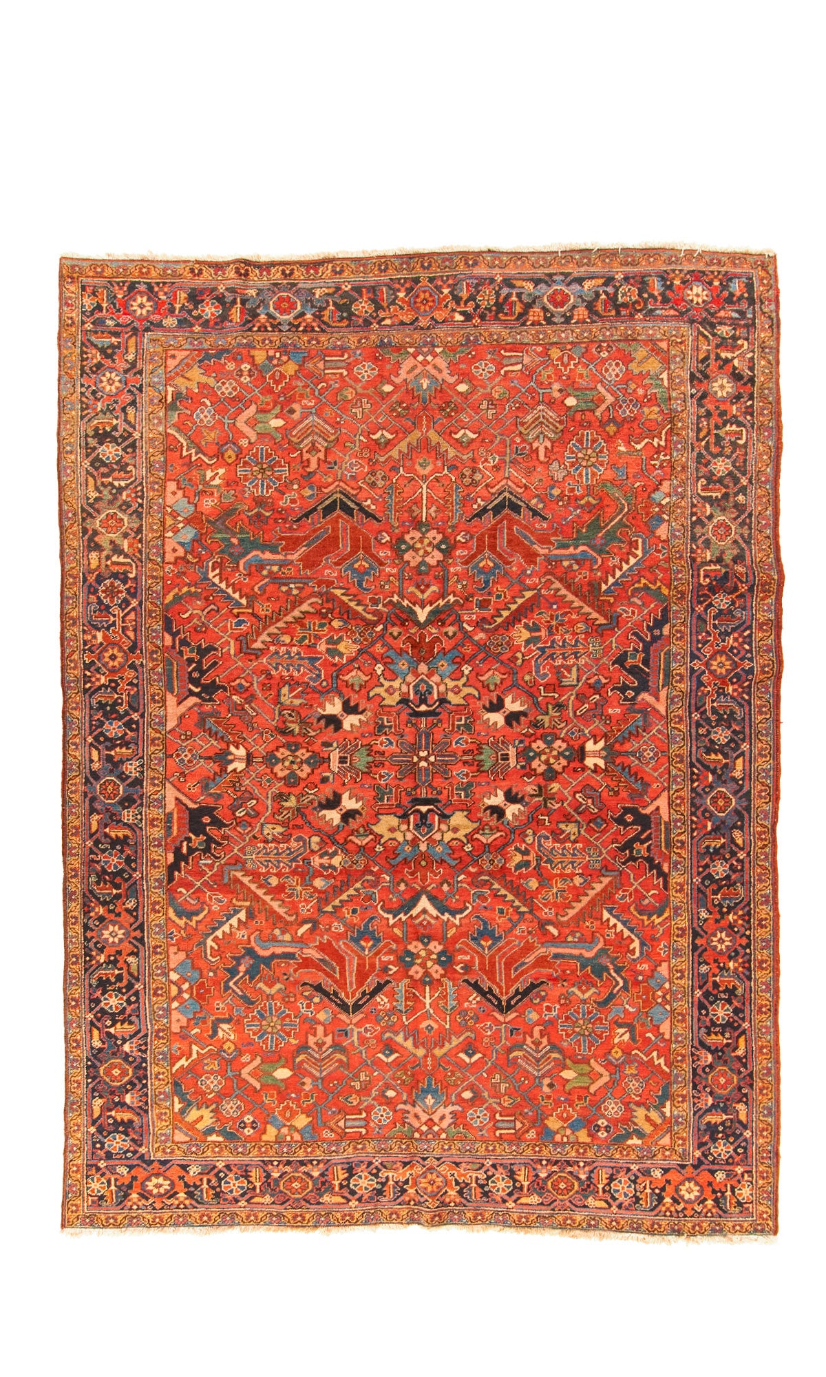 Antique Heriz Rug <br> 9'0 x 11'0