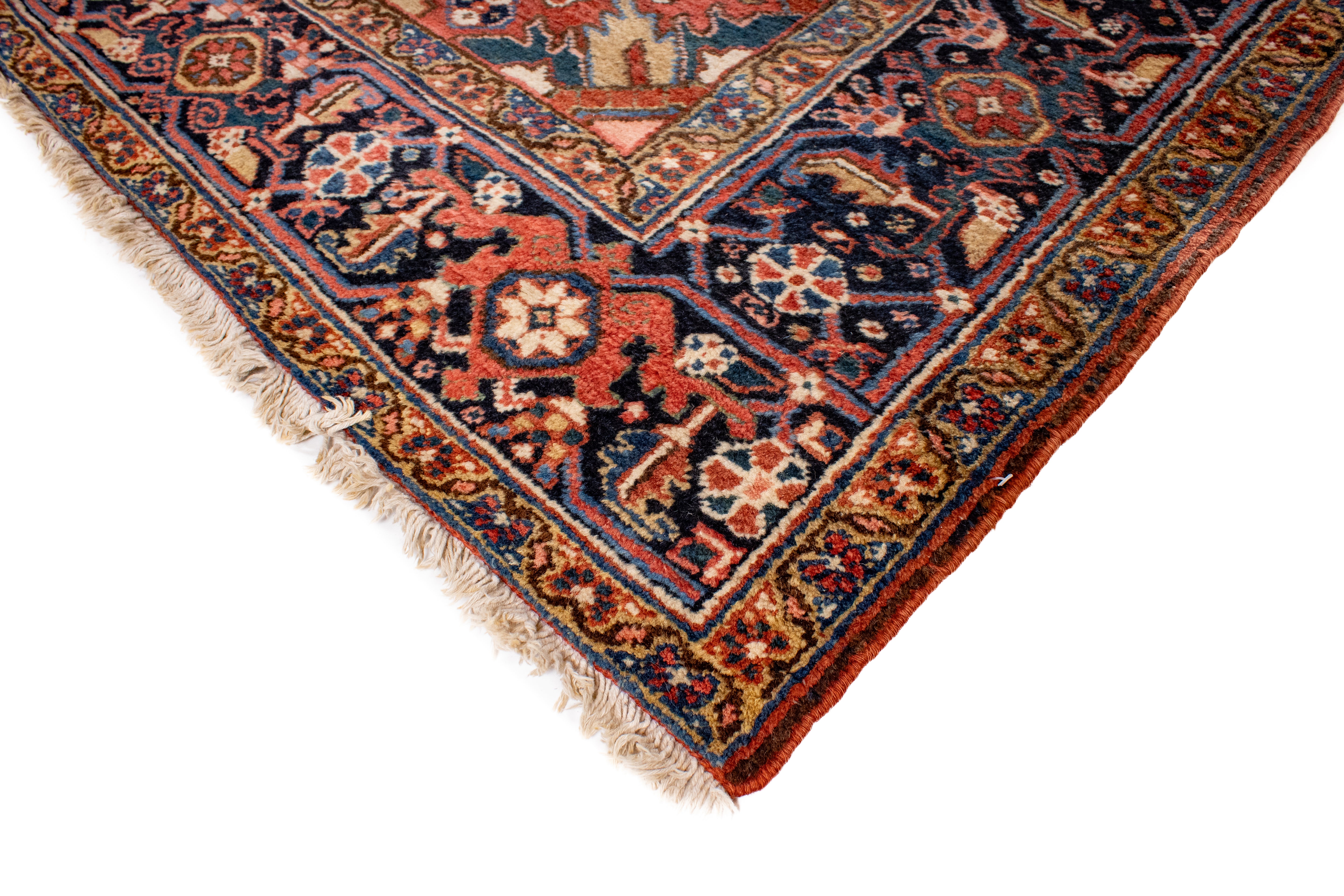 Antique Heriz Rug <br> 9'0 x 11'0