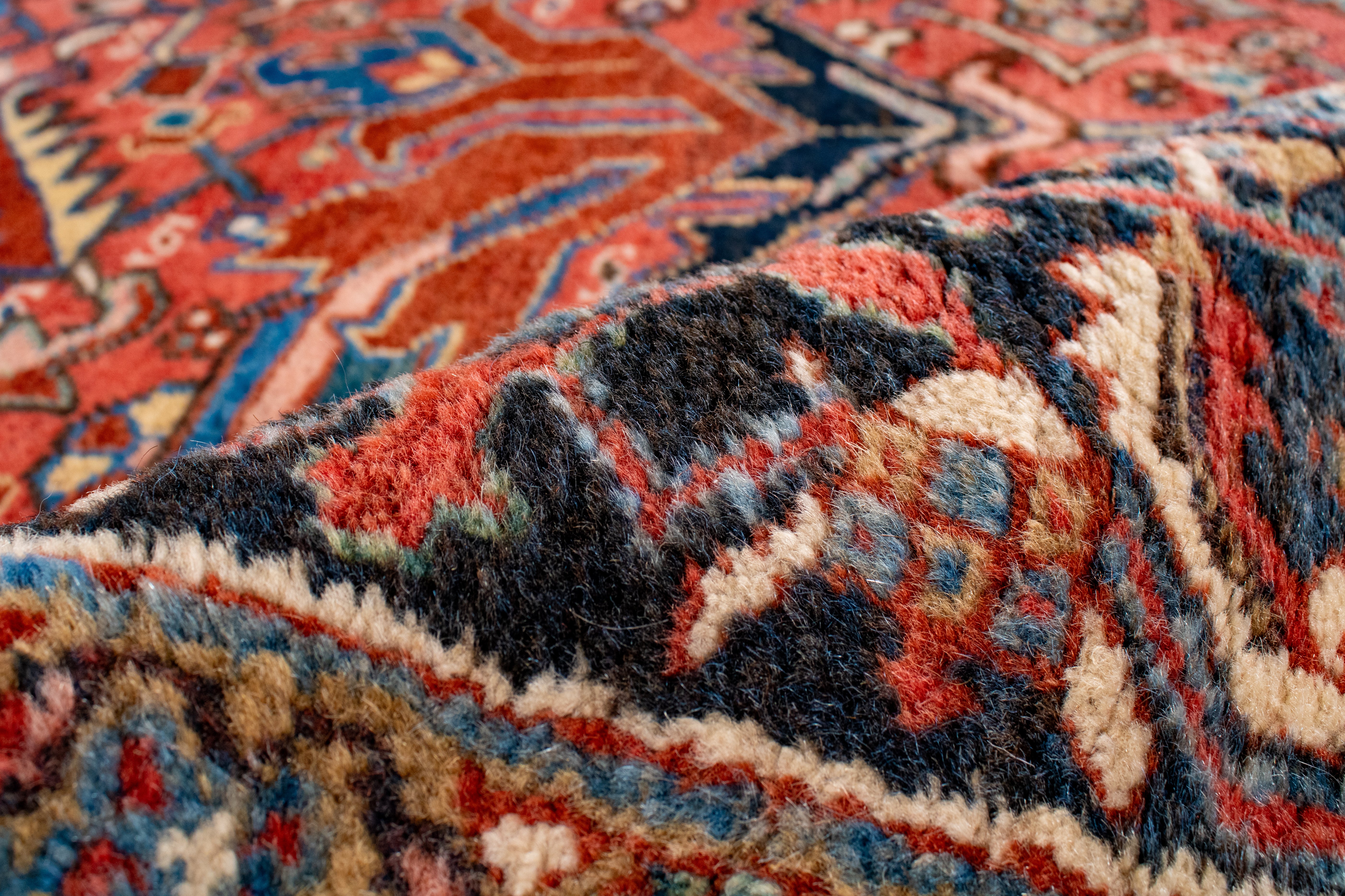 Antique Heriz Rug <br> 9'0 x 11'0