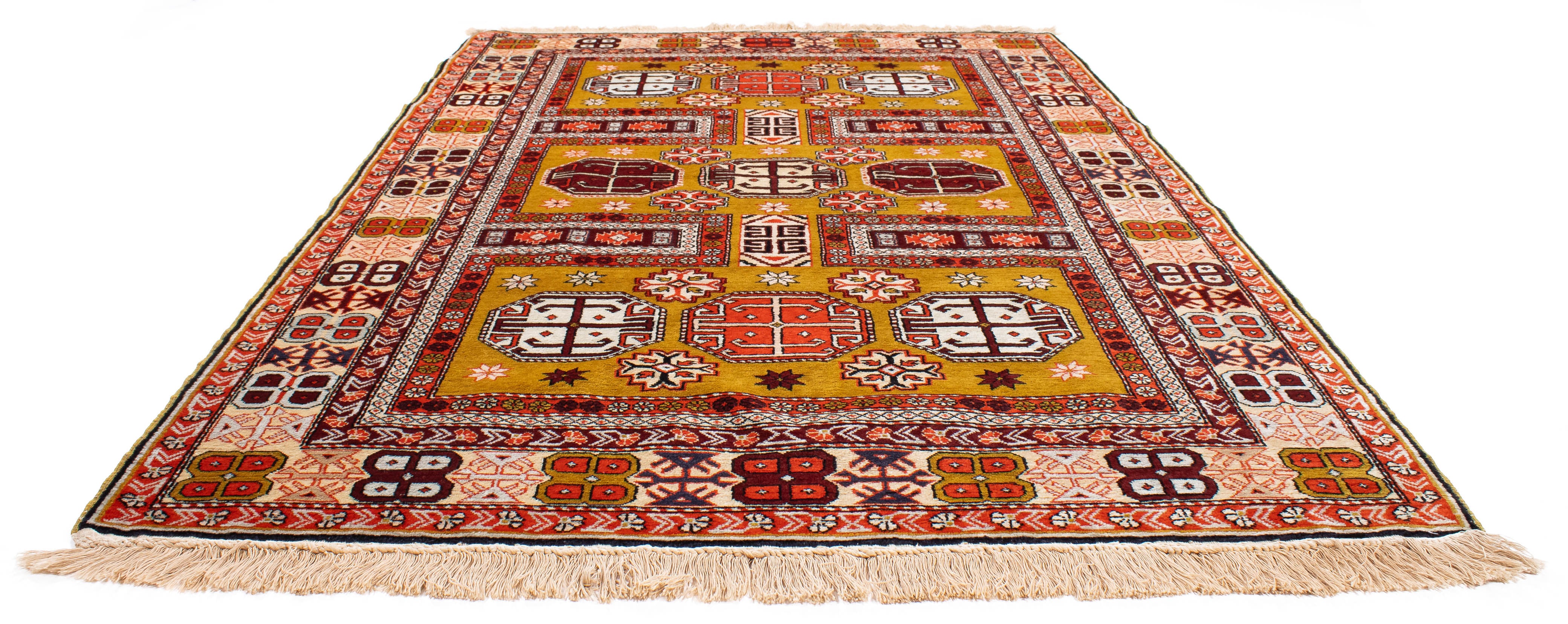 Mid-Century Caucasian Cabistan Rug <br> 4'5 x 7'0