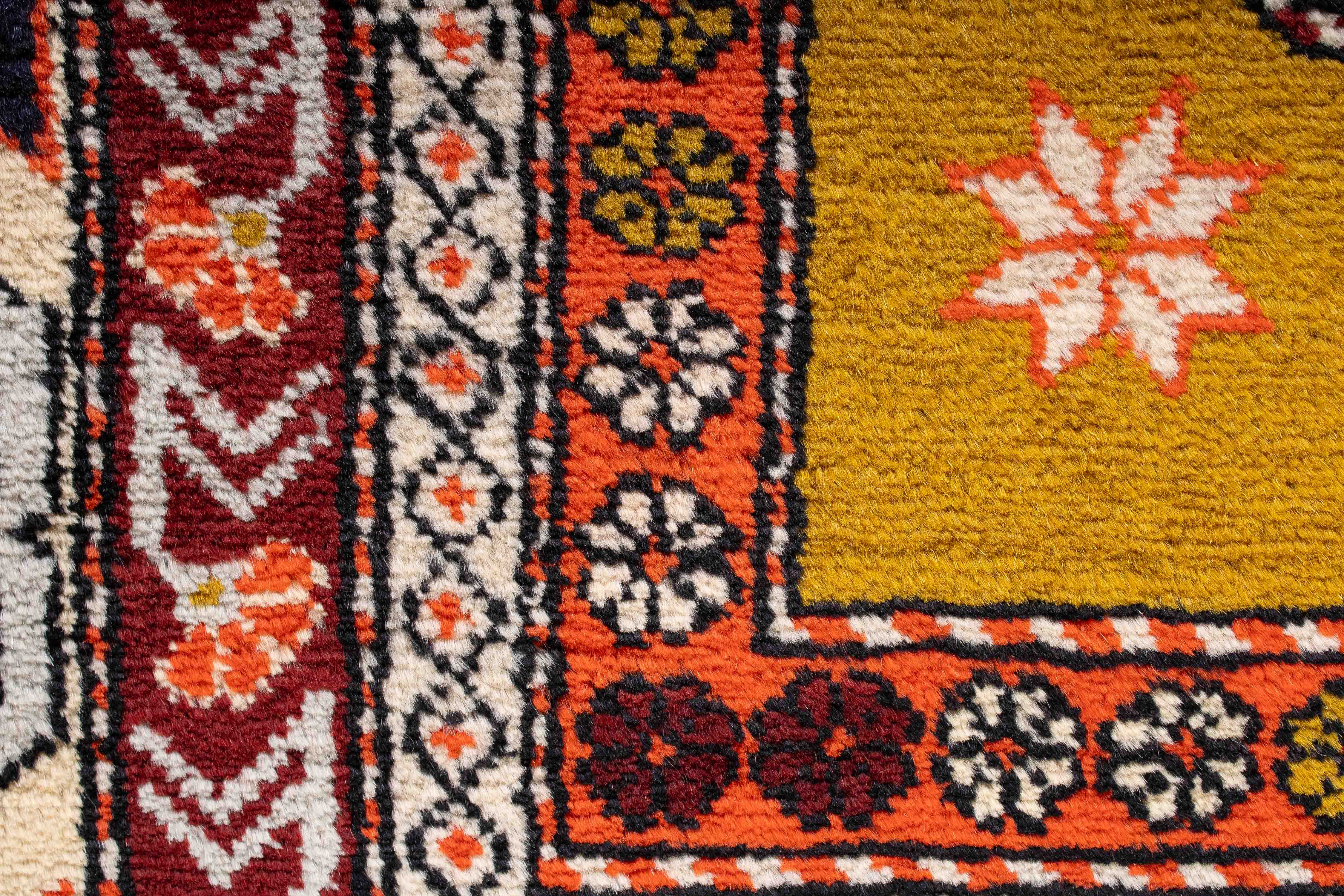 Mid-Century Caucasian Cabistan Rug <br> 4'5 x 7'0