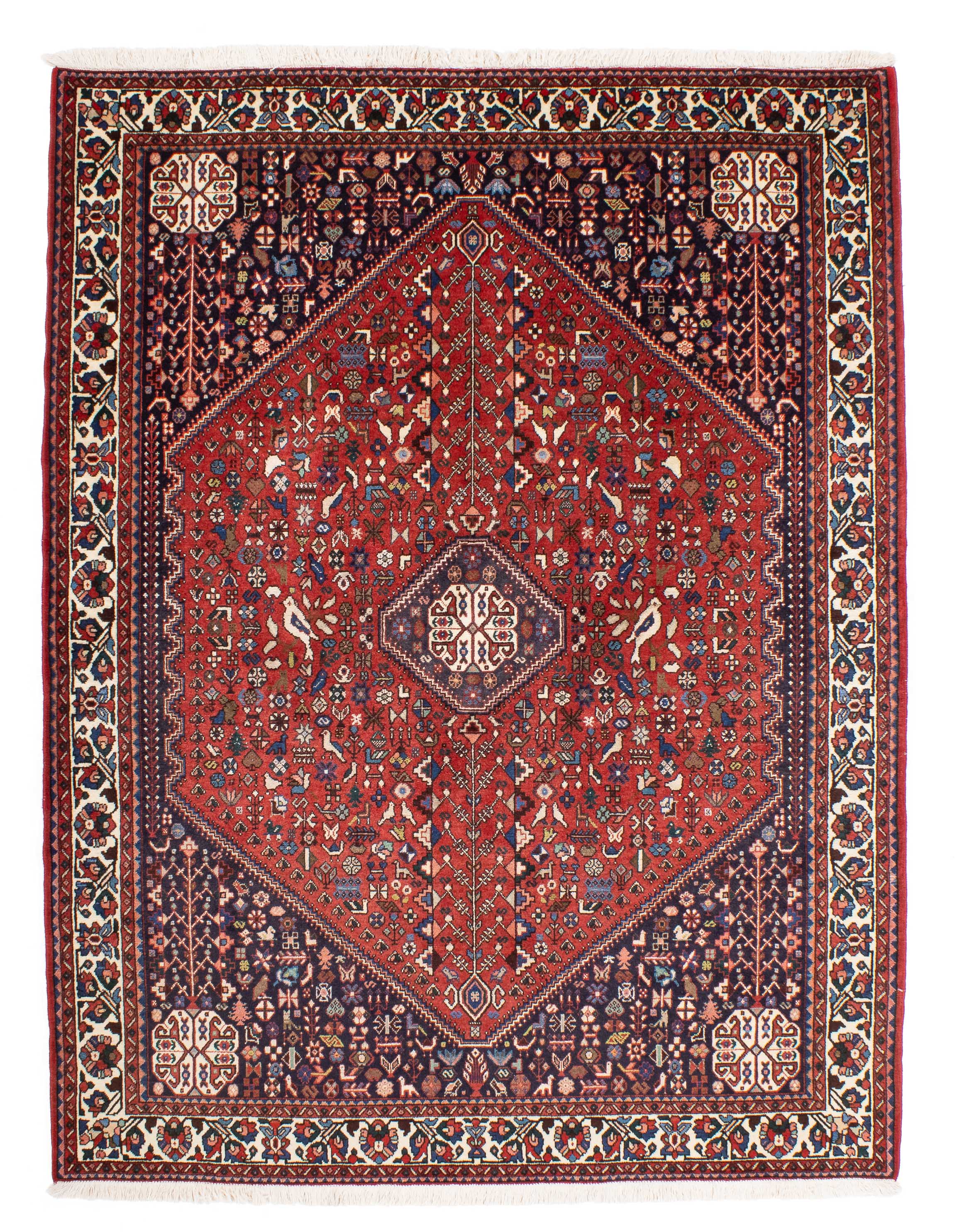 Vintage Persian Abadeh Rug <br> 5'2 x 6'9