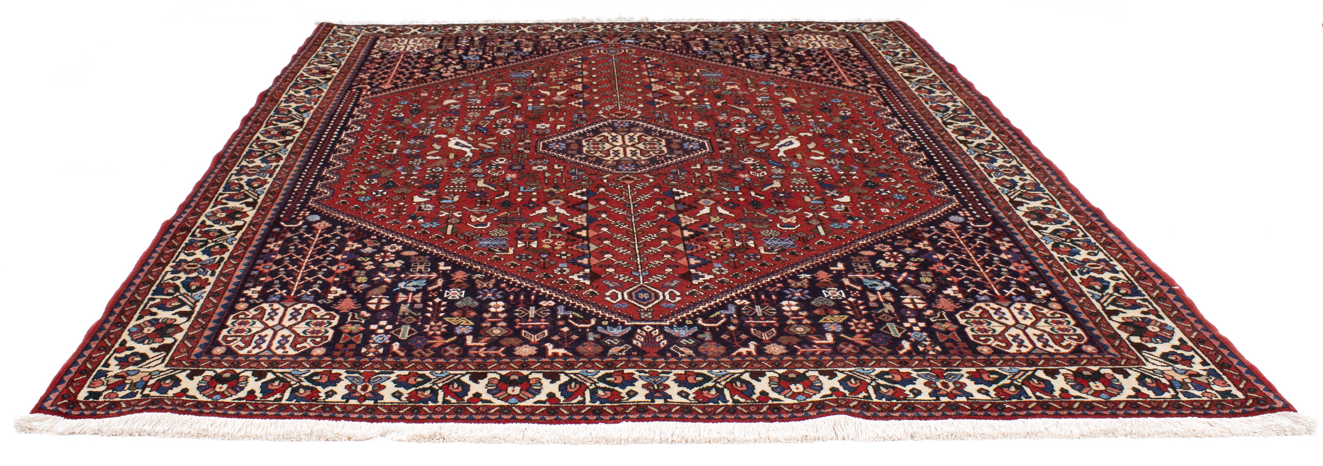 Vintage Persian Abadeh Rug <br> 5'2 x 6'9