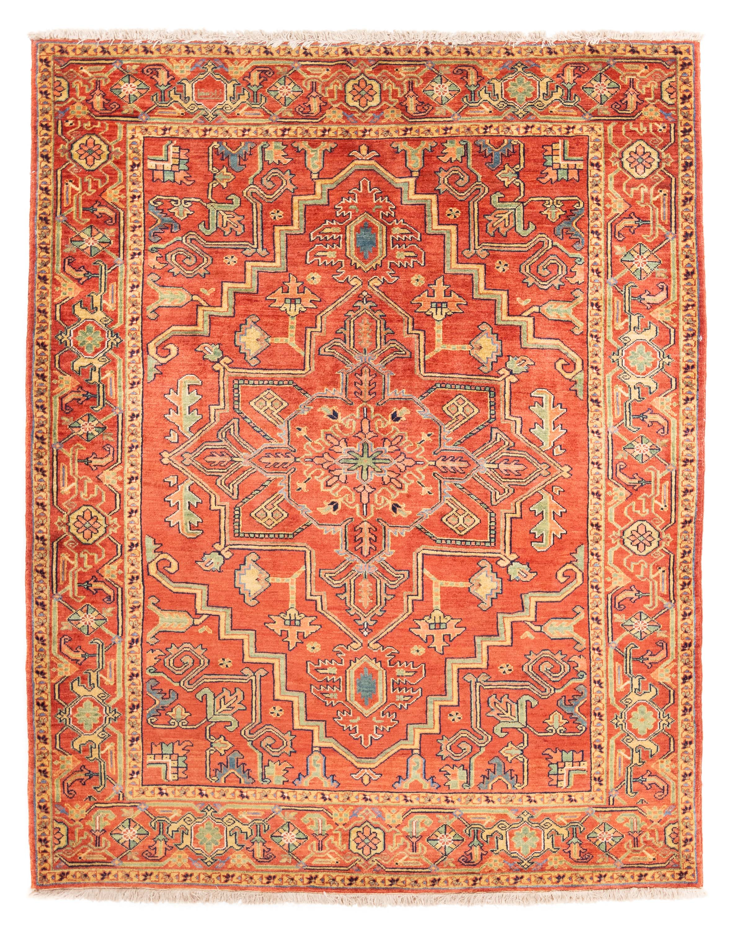 Persian Heriz Rug <br> 5'5 x 6'10