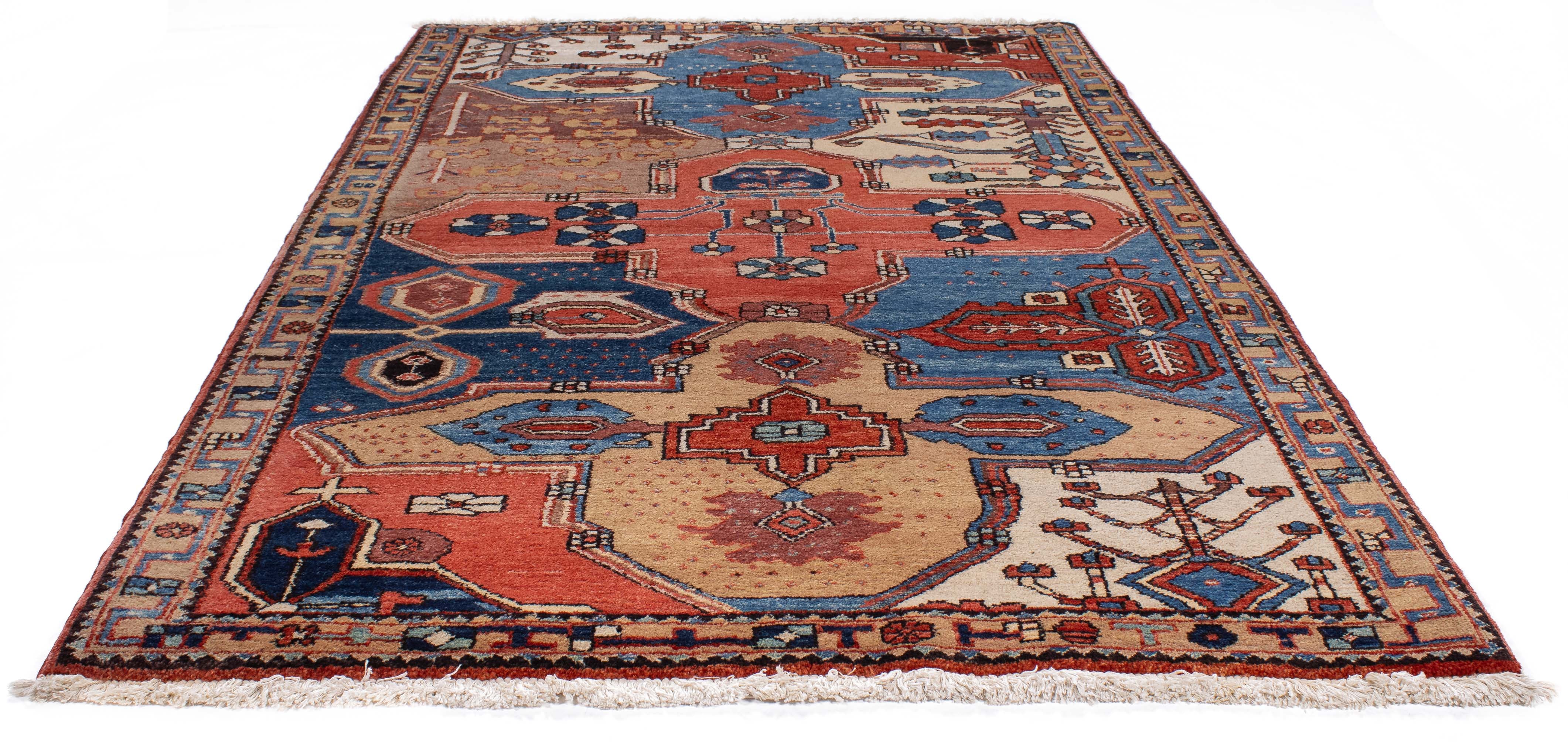 New Turkish Azeri Sampler Rug <br> 4'6 x 7'2