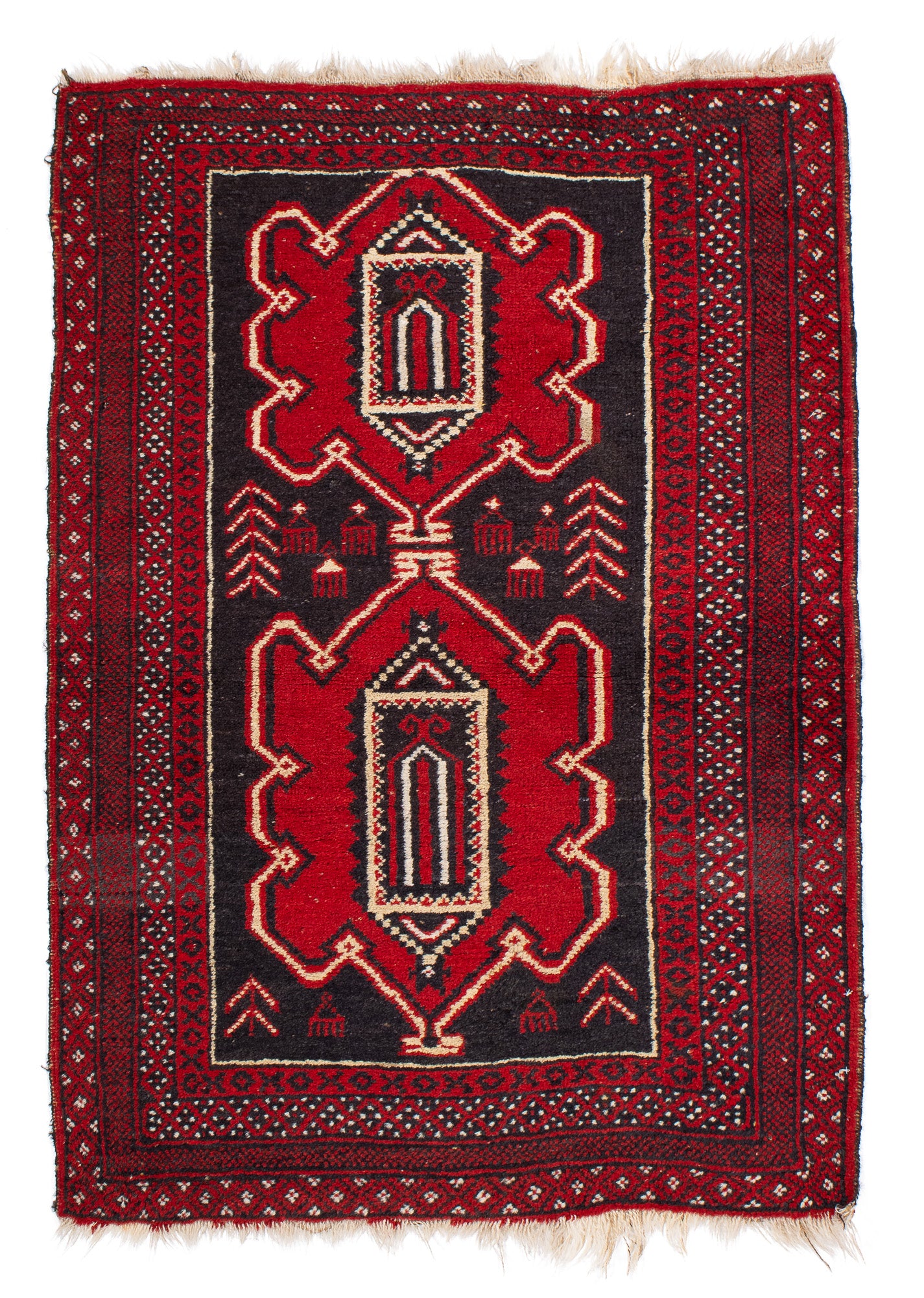 Afghanistan Balouch Rug <br> 3'1' x 4'4'