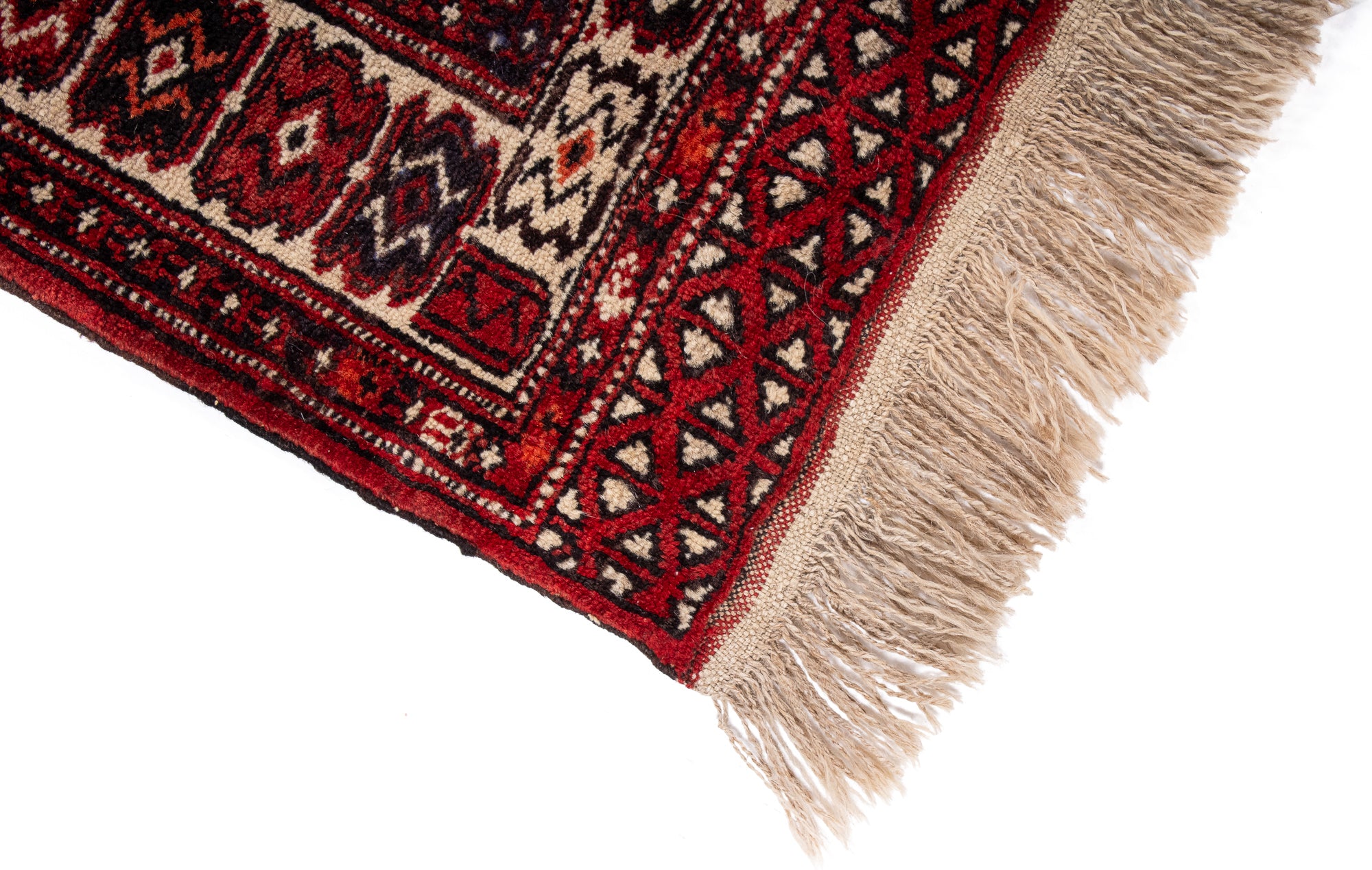 Afghanistan Bokhara Rug <br> 3'7' x 5'1'