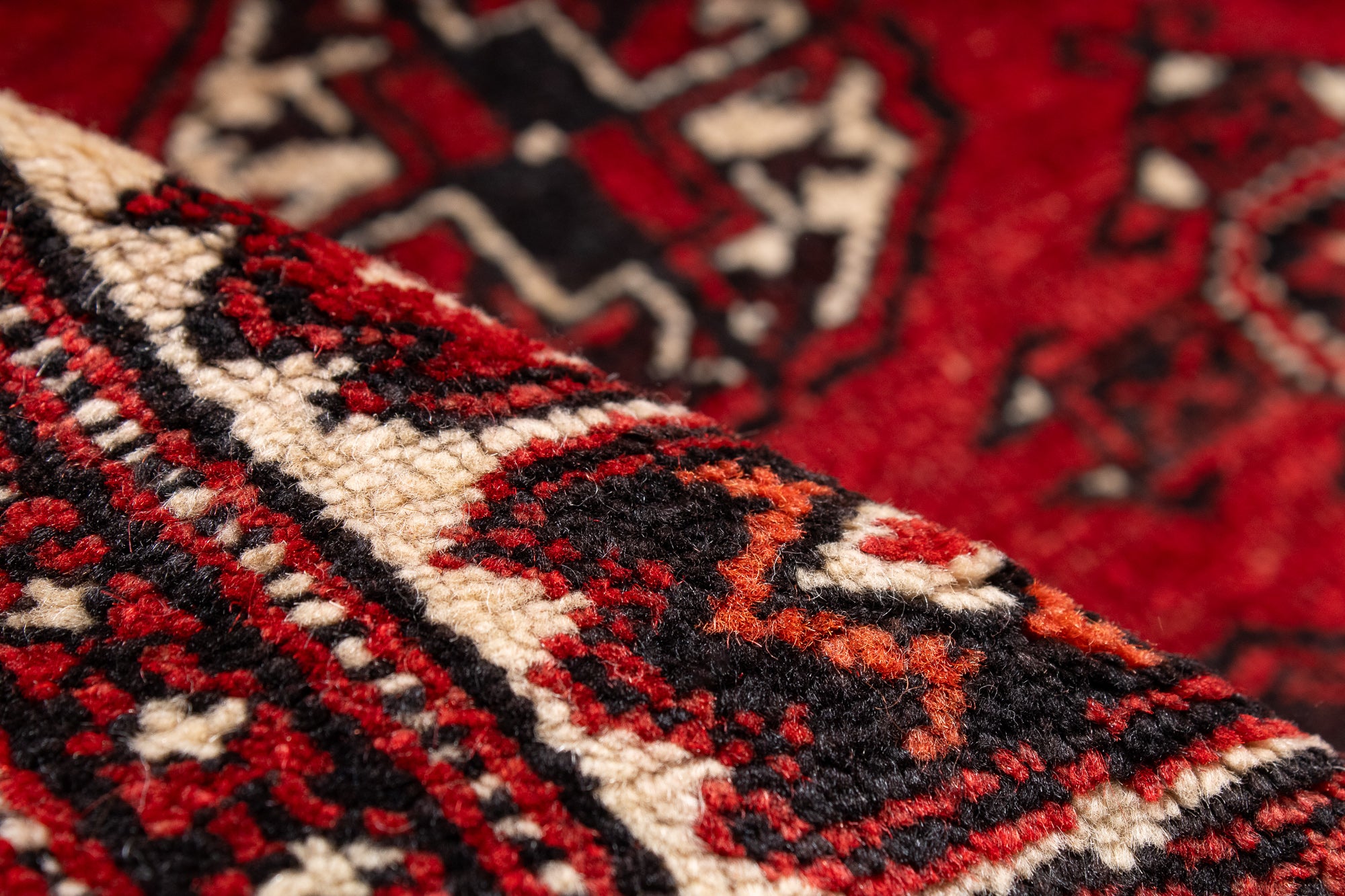 Afghanistan Bokhara Rug <br> 3'7' x 5'1'