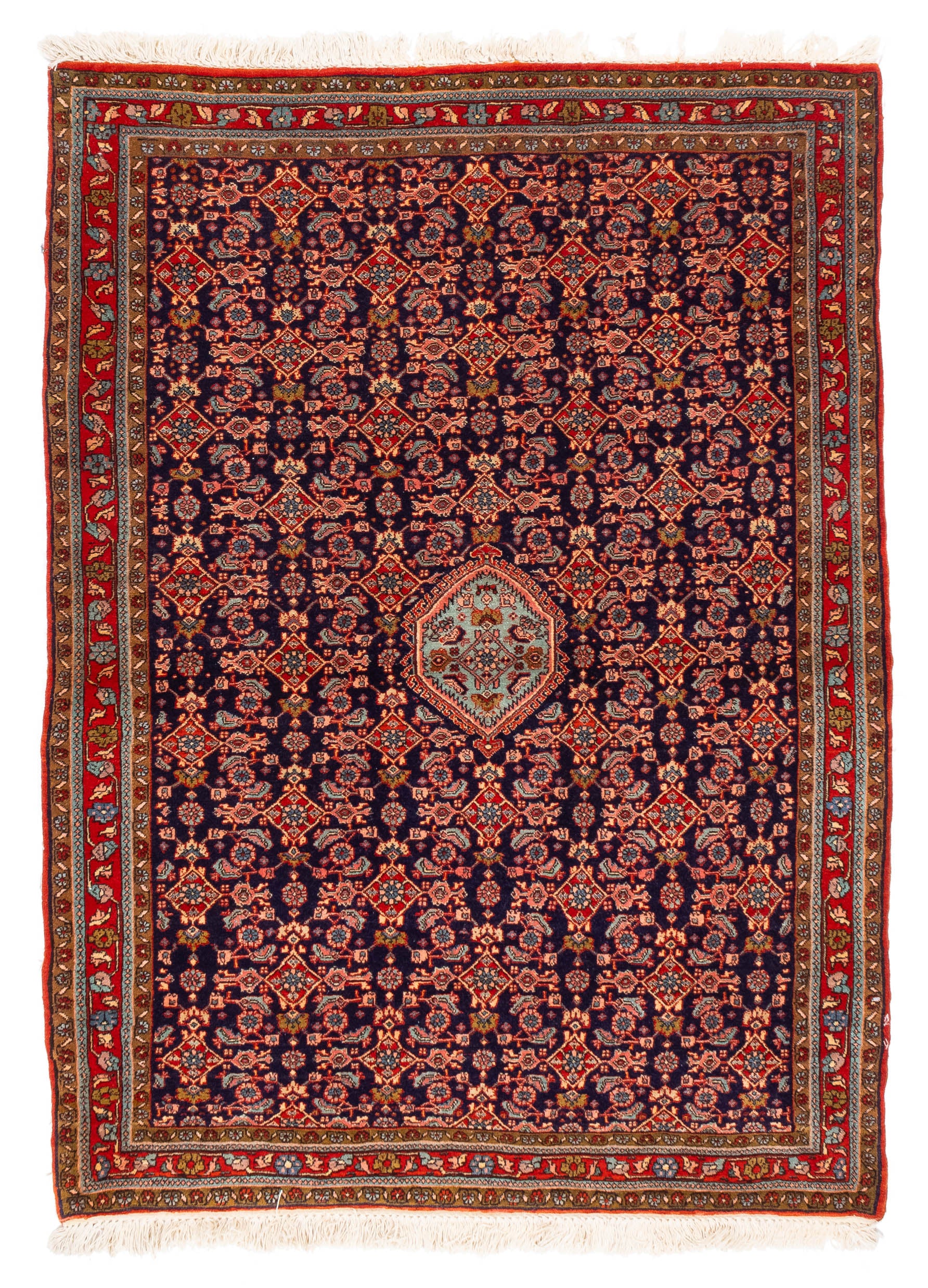 Traditional Persian Bidjar Rug <br> 3'9 x 5'4