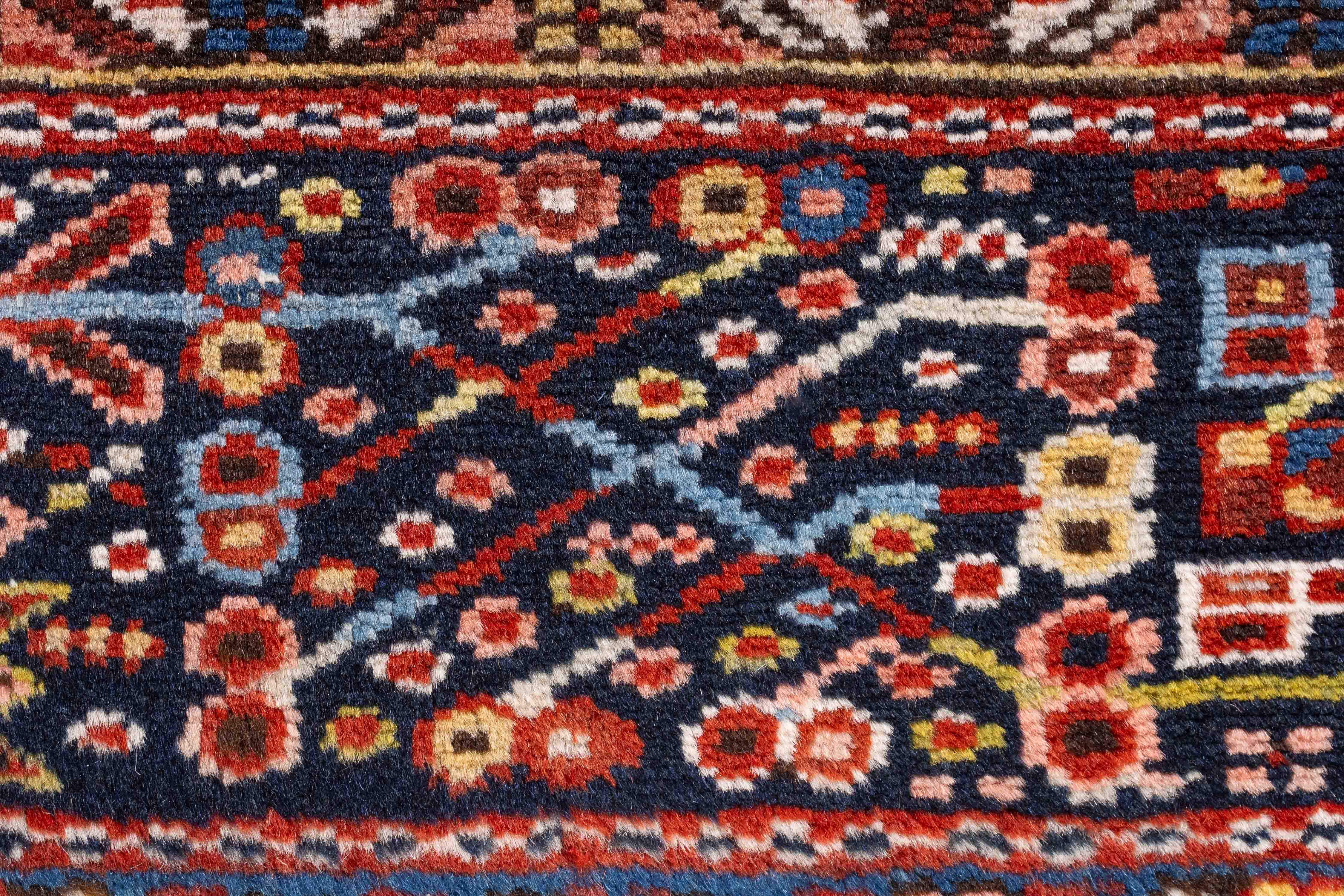 Vintage Persian Karadja Rug <br> 4'10 x 6'3