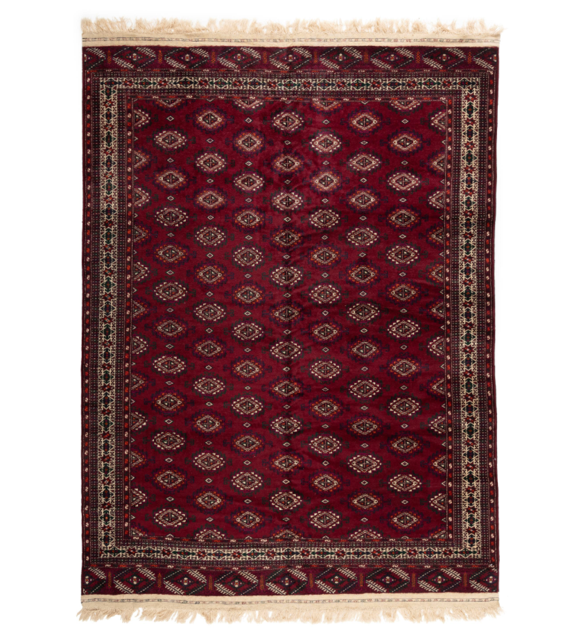 Afghan Turkman Style Rug <br> 7'6 × 10'0