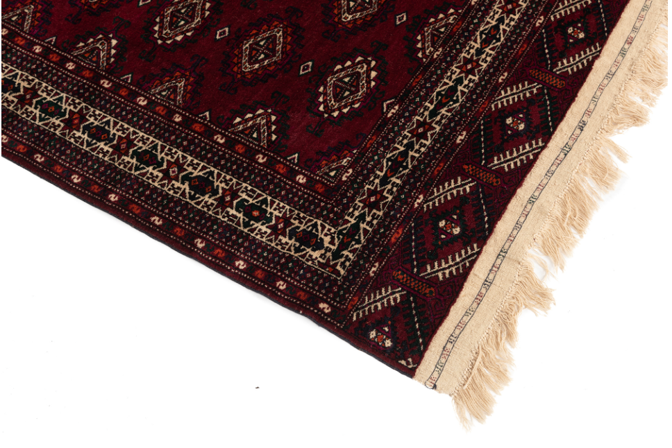 Afghan Turkman Style Rug <br> 7'6 × 10'0