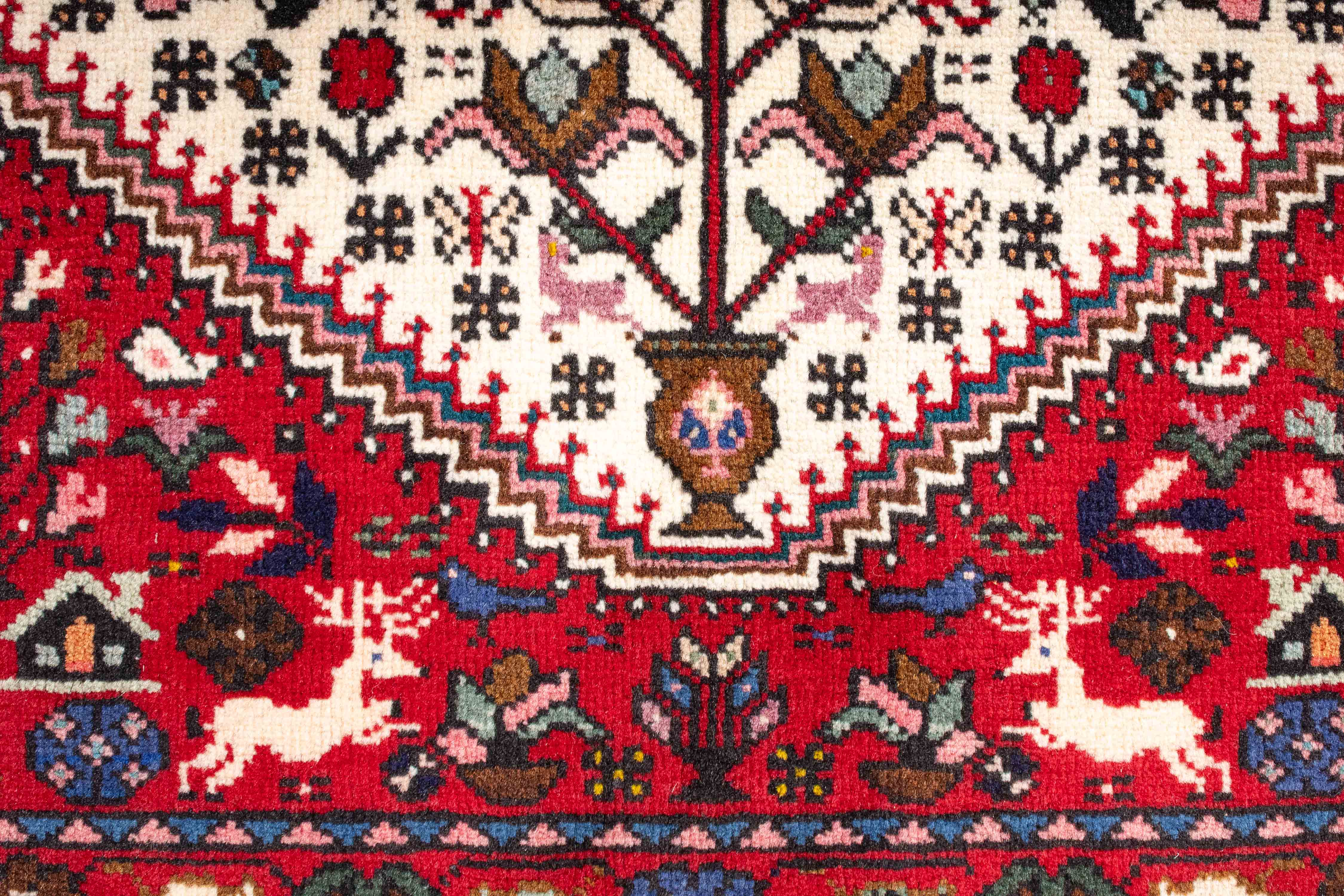 Vintage Persian Abadeh Rug <br> 5'0 x 6'8