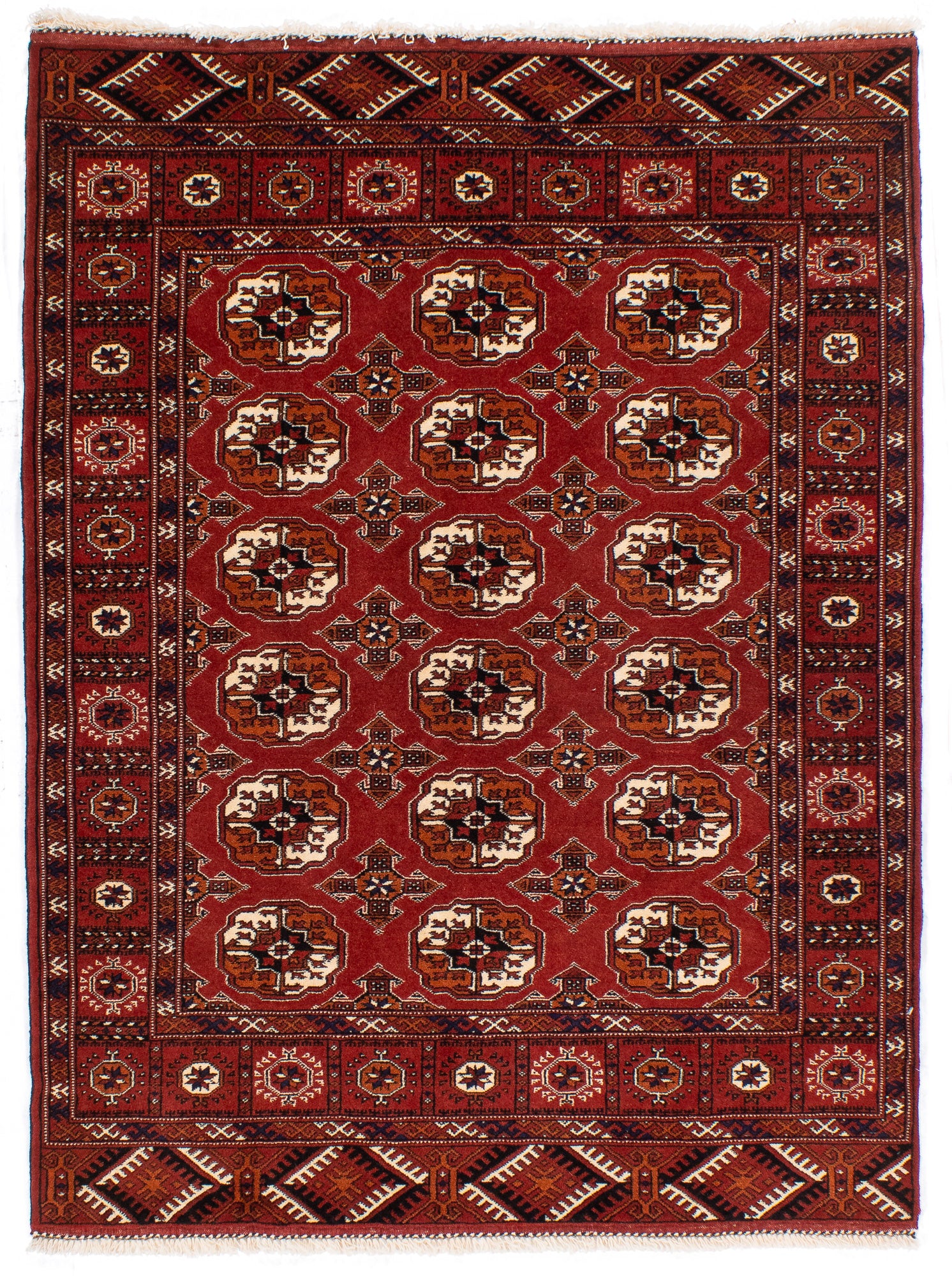 Persia Turkoman Rug <br> 4'0' x 5'2'