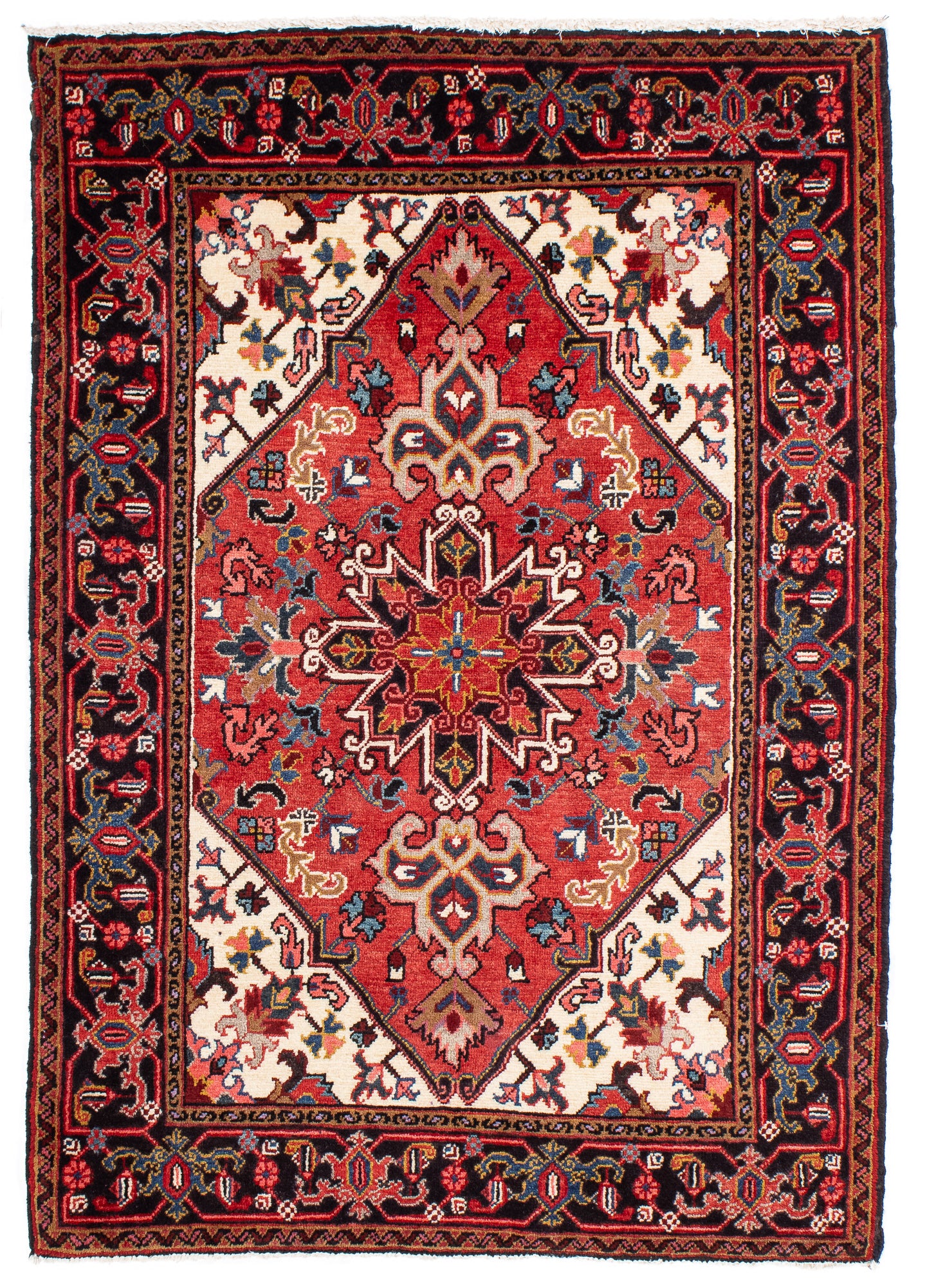 Traditional Persia Heriz Rug <br> 3'2' x 4'7'