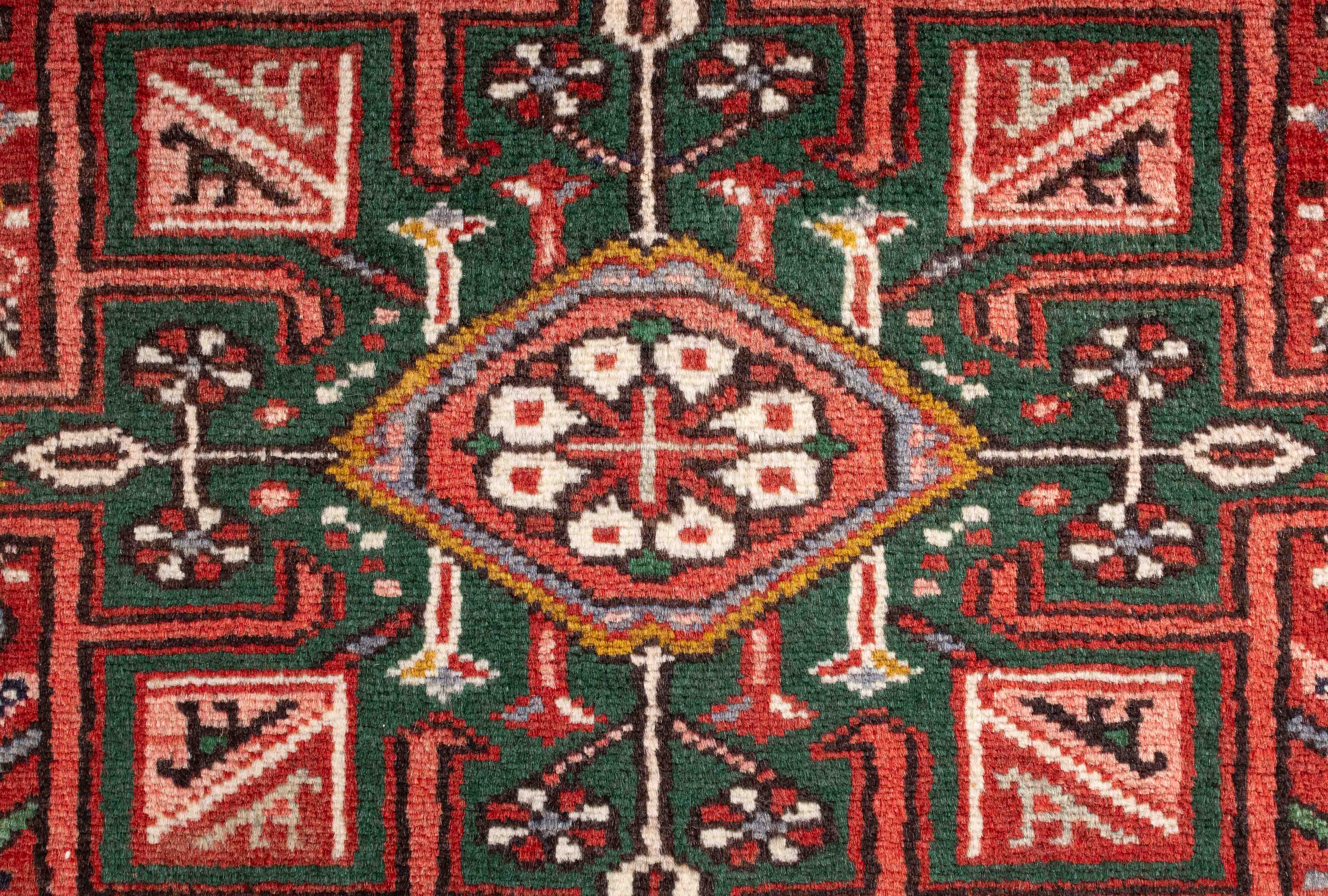 Vintage Persian Karadja Rug <br> 4'11 x 6'3