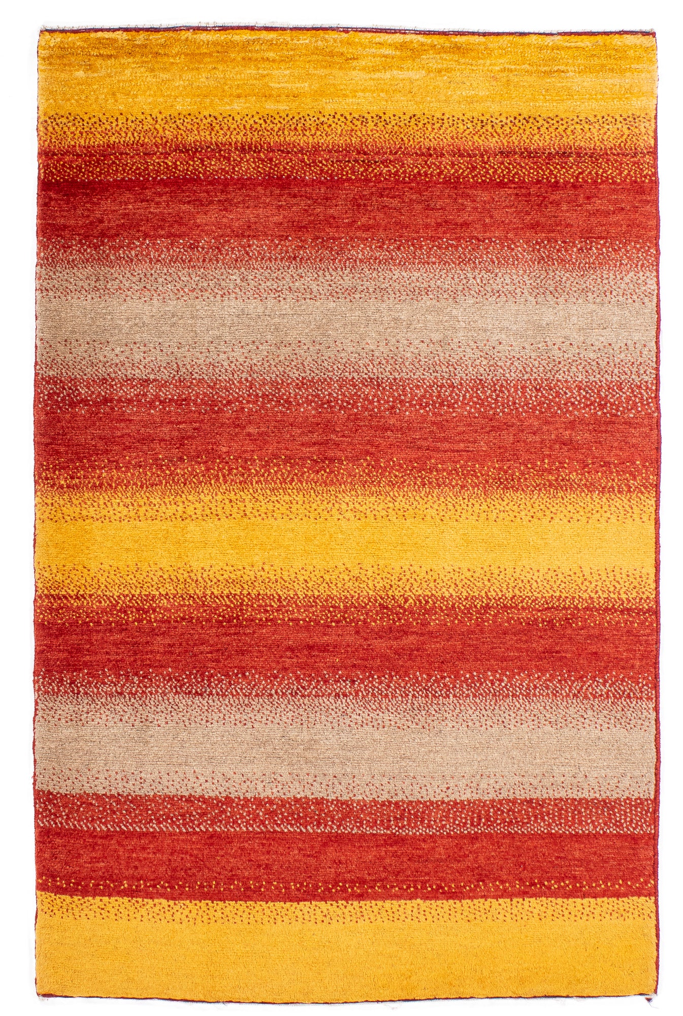 Persia Gabbeh Rainbow Design Rug <br> 2'10' x 4'6'