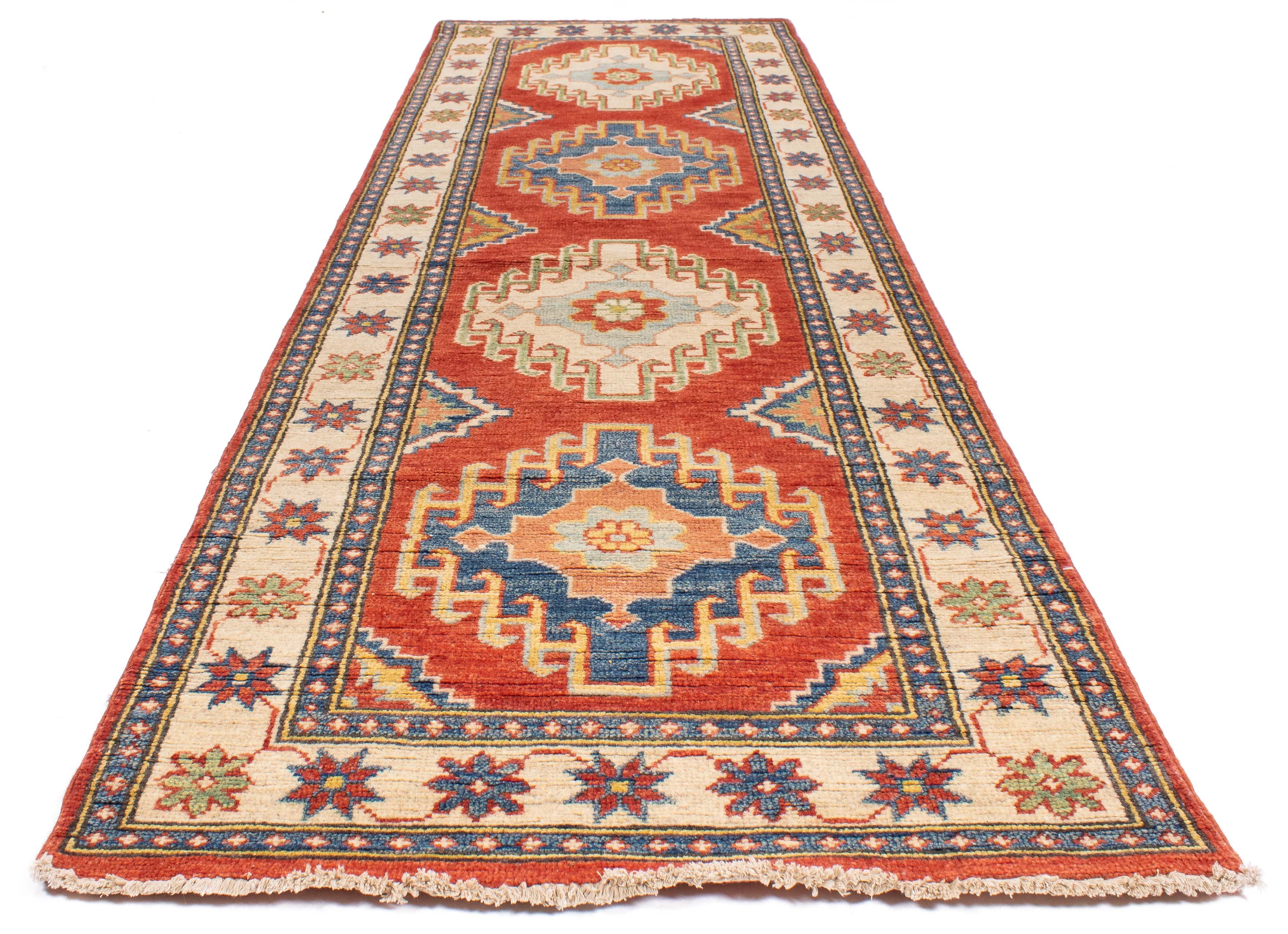 New Pakistan Kazak Rug <br> 2'7 x 8'2