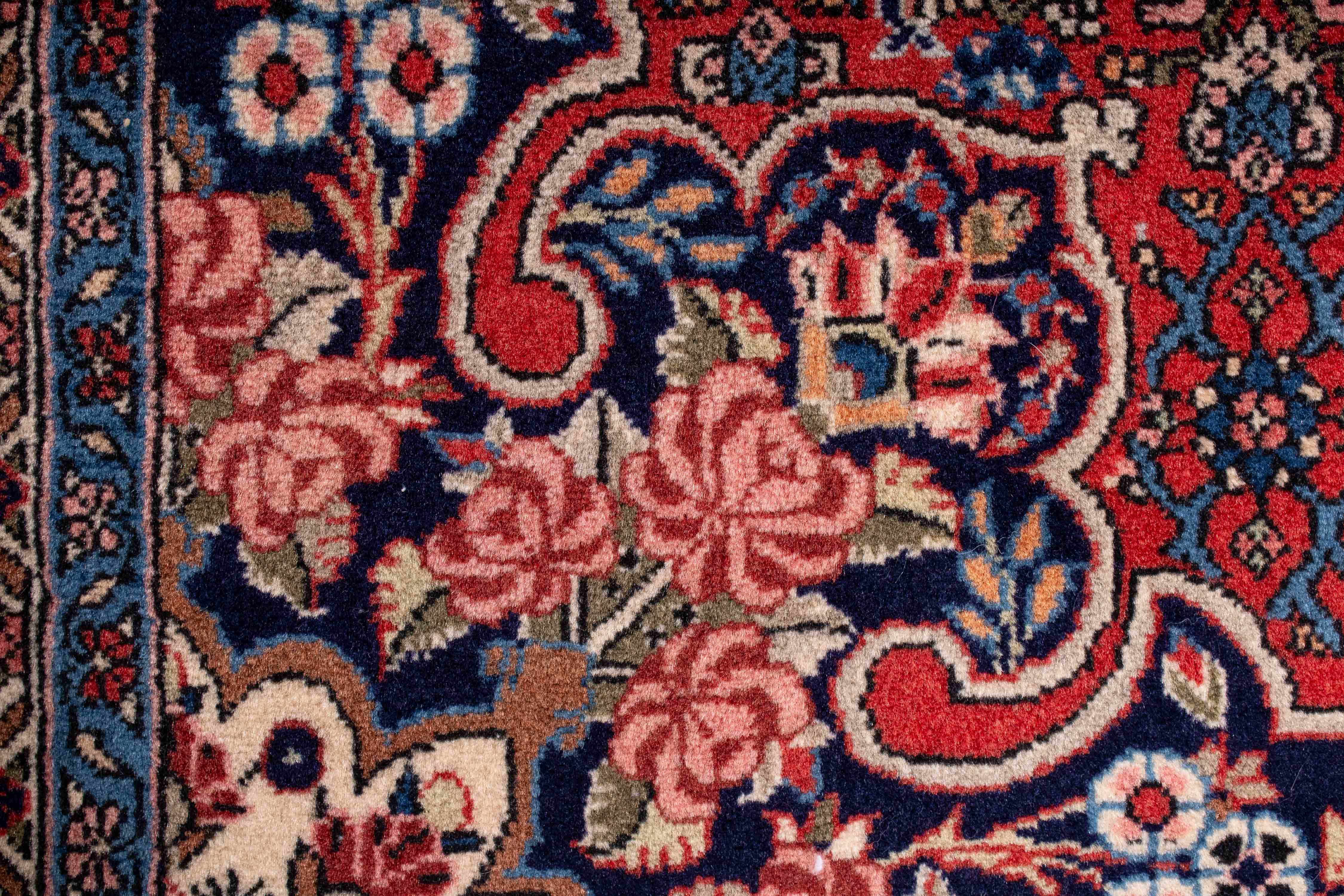 Persian Bidjar Rug <br> 4'6 x 7'2