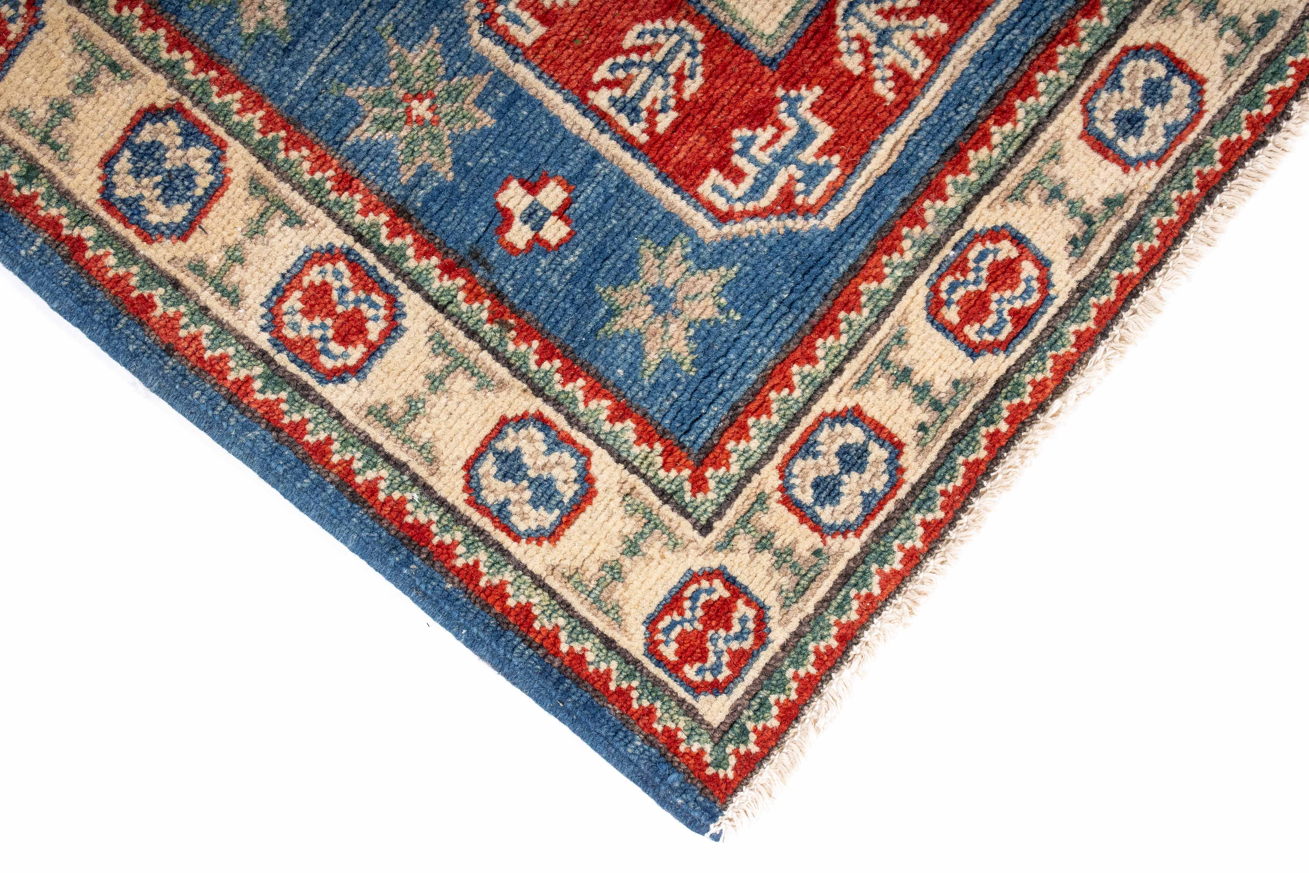 New Pakistan Kazak Rug <br> 2'2 x 6'6