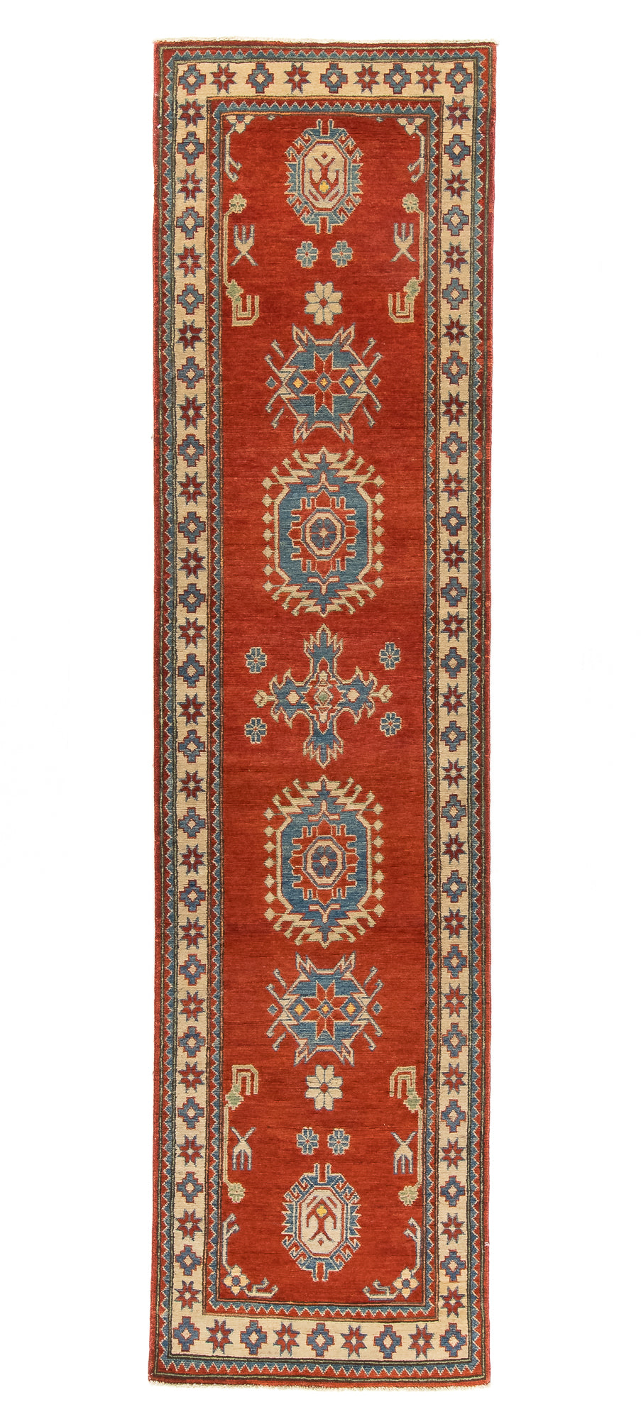 Red Pak Kazak Kilim Runner <br> 3'0 x 10'0