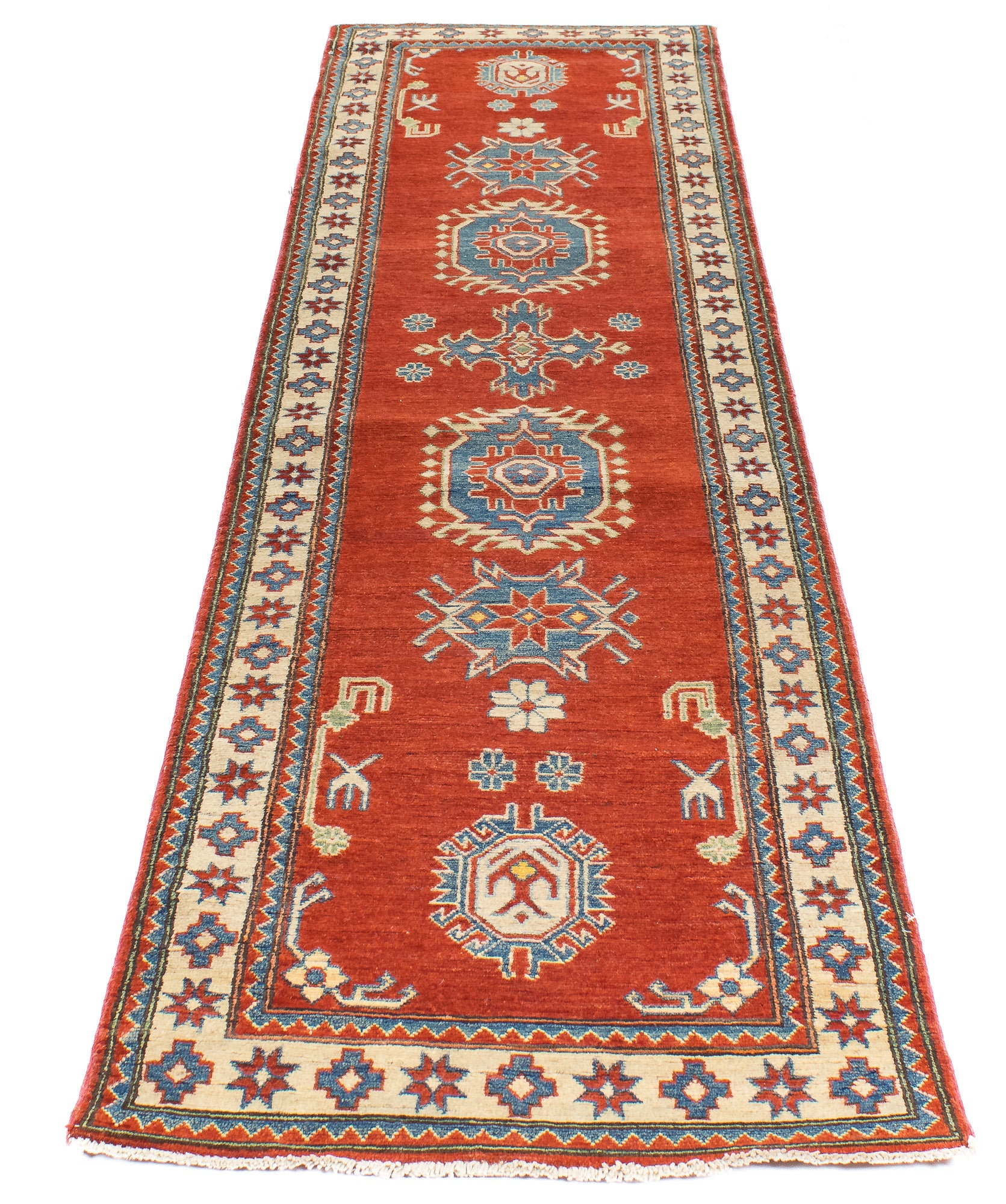 Red Pak Kazak Kilim Runner <br> 3'0 x 10'0