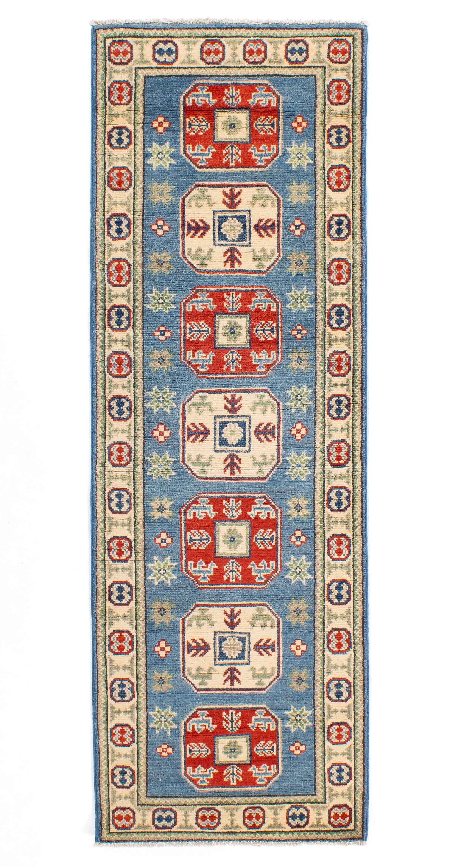 New Pakistan Kazak Rug <br> 2'1 x 6'1