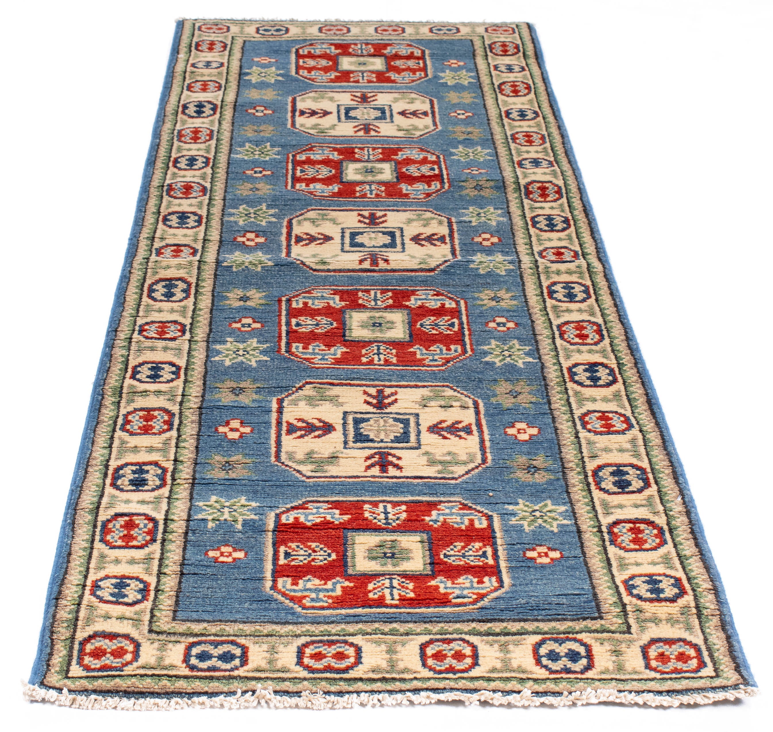 New Pakistan Kazak Rug <br> 2'1 x 6'1