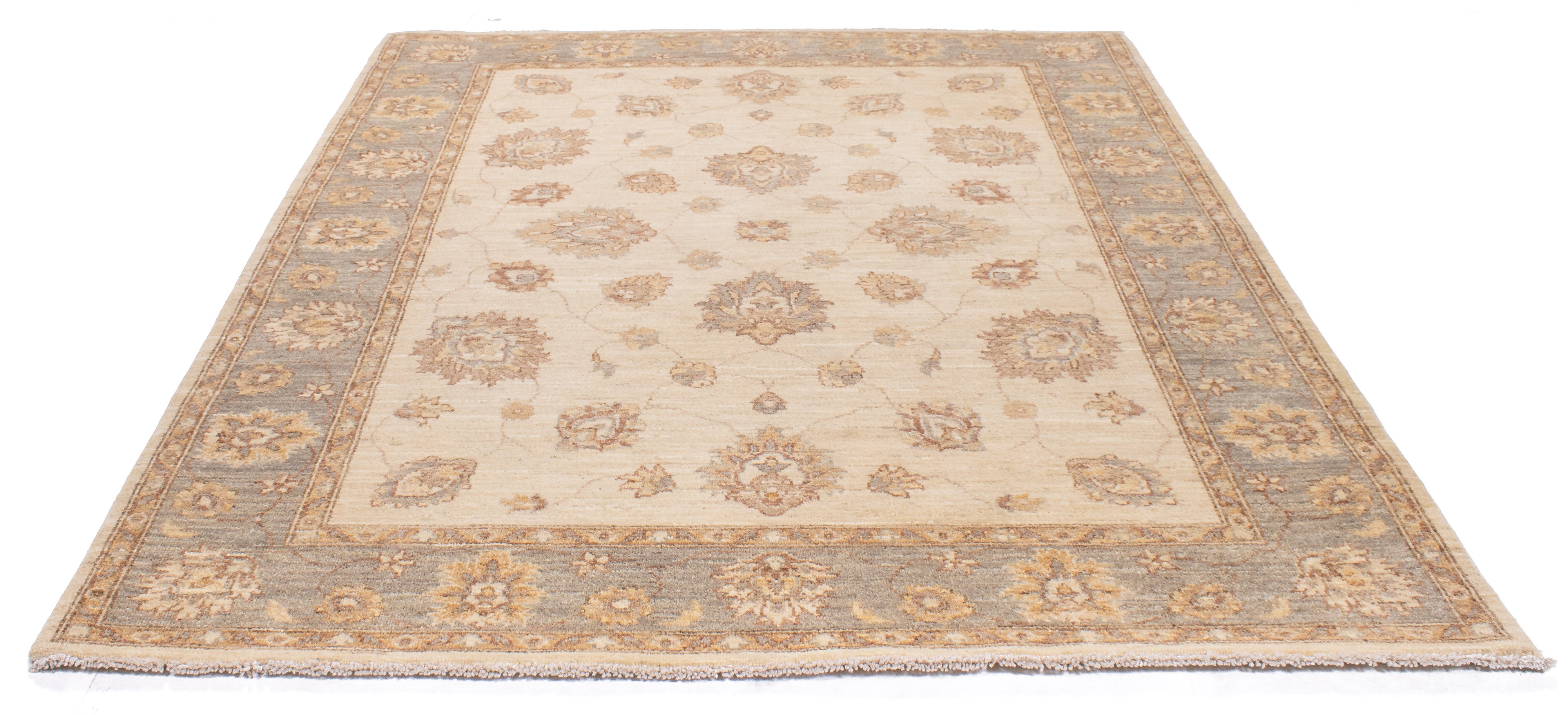 New Pakistan Oushak Rug <br> 5'1 x 6'9