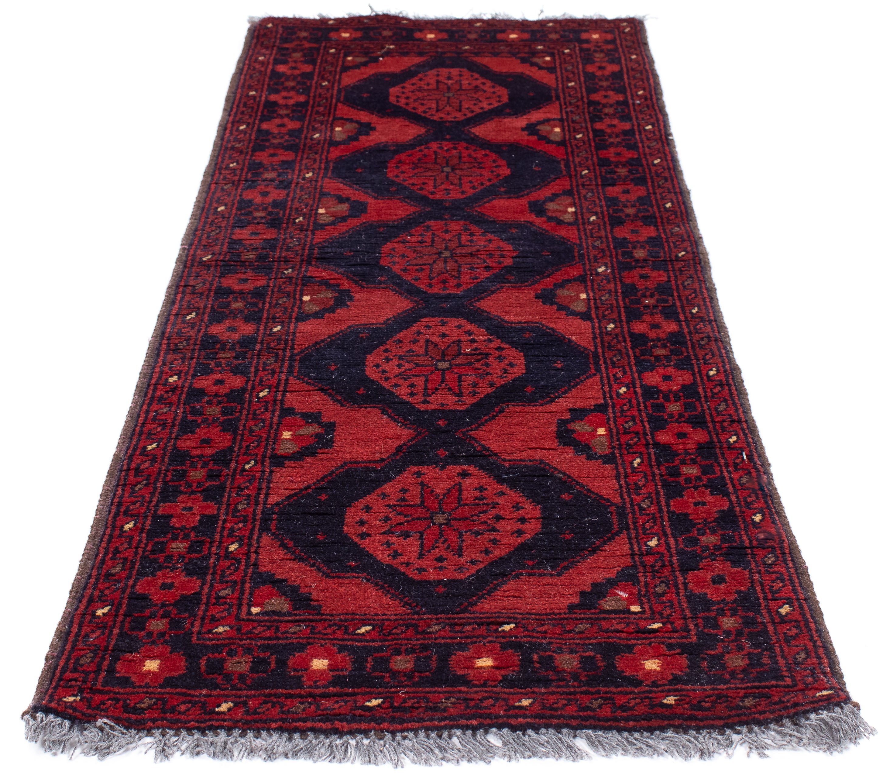 New Pakistan Bokhara Rug <br> 1'8 x 4'9