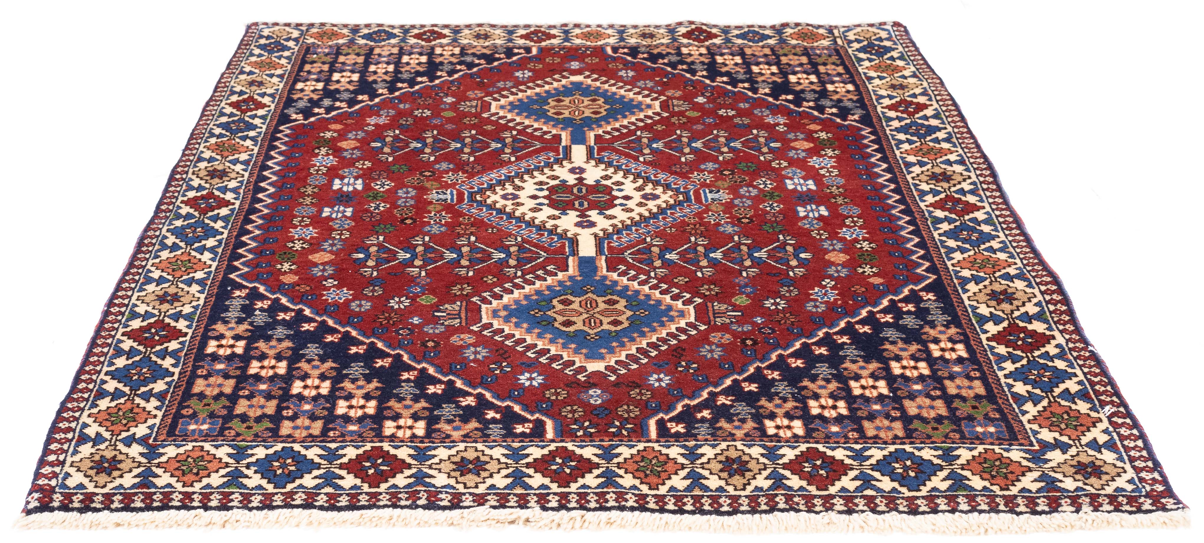 Tribal Persian Yalameh Rug <br> 3'6 x 5'0