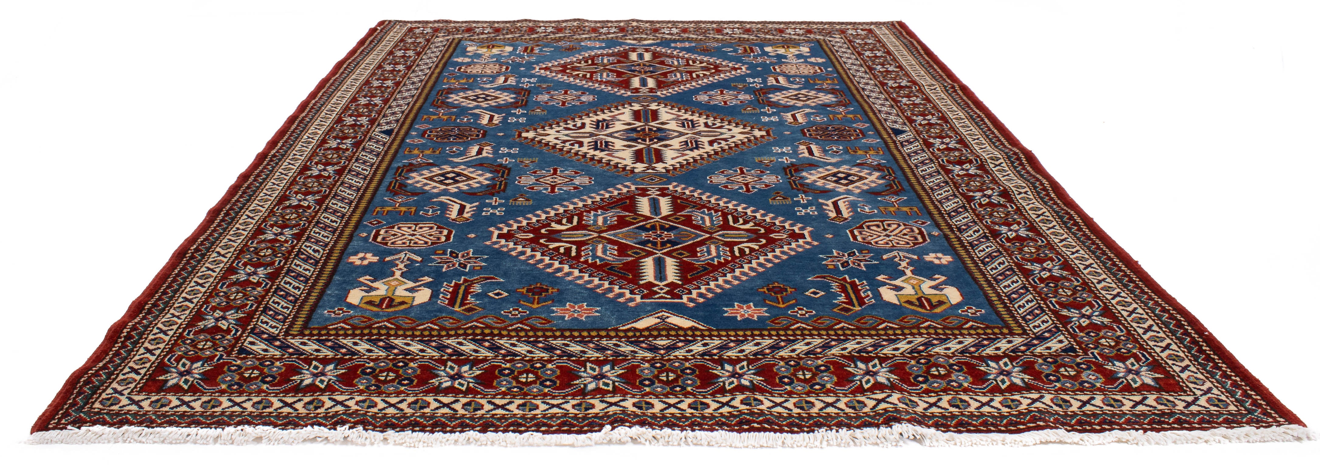 Fine Pakistan Shirvan Design Rug <br> 5'3 x 7'0