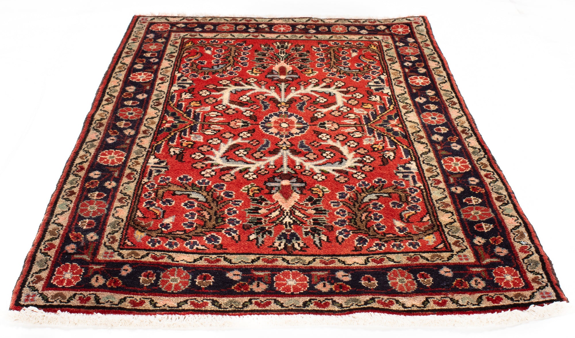 Traditional Persian Hamadan Rug <br> 2'9 x 4'3