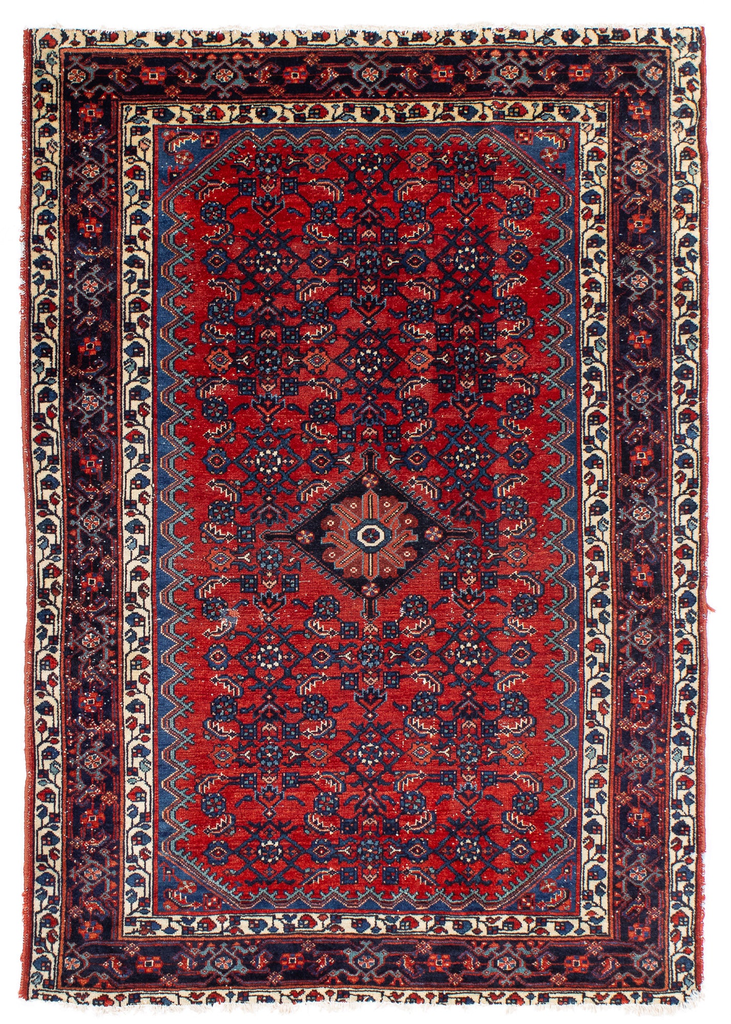 Traditional Persia Senneh Rug <br> 3'3' x 4'8'