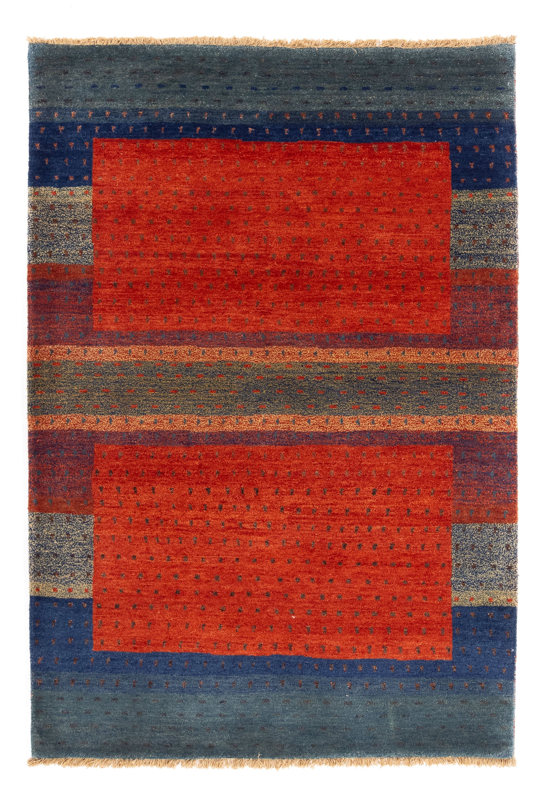 New Indian Gabbeh Rug 4'1 x 5'11