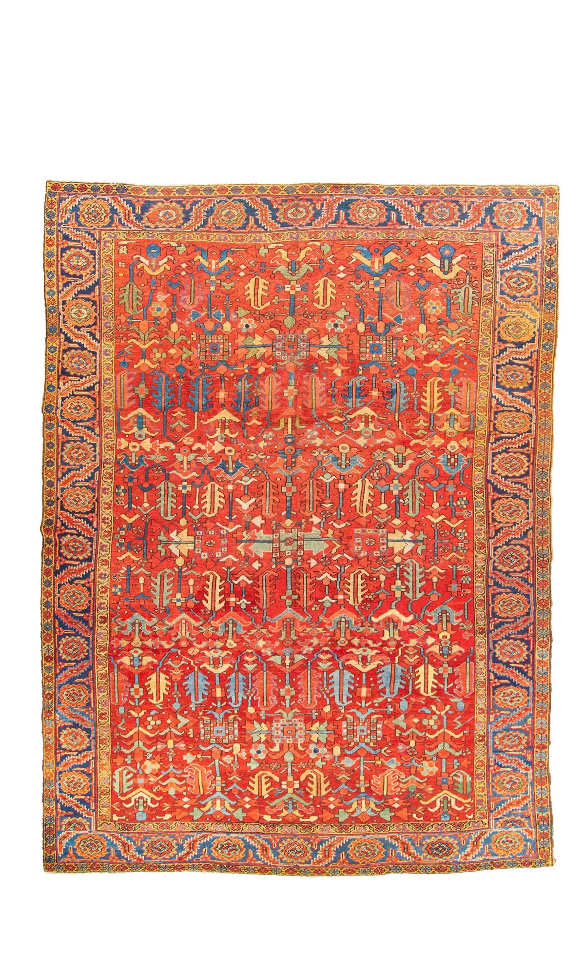 Antique Heriz Rug <br> 9'0 x 12'0