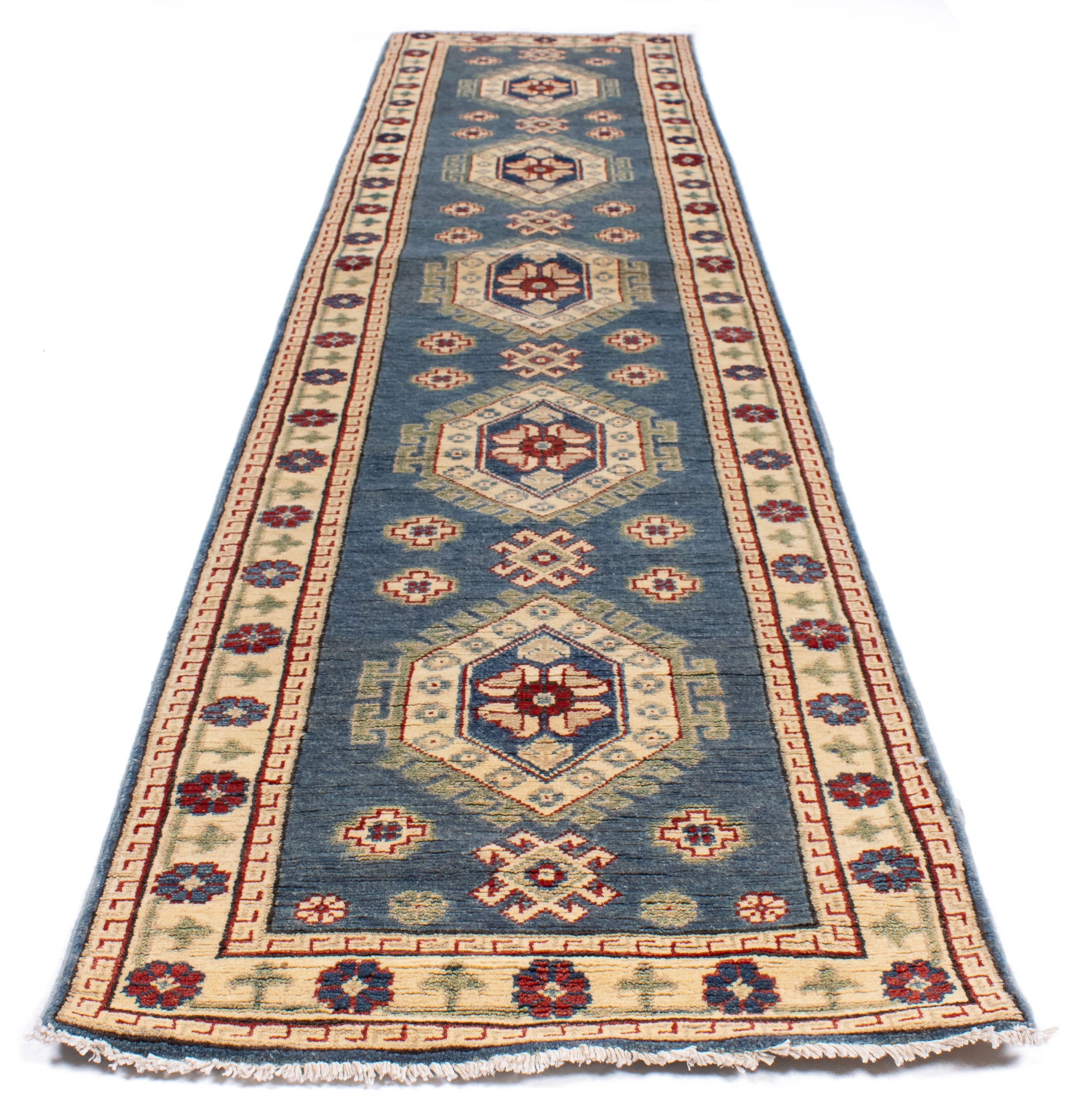 New Pakistan Kazak Rug <br> 2'1 x 9'9