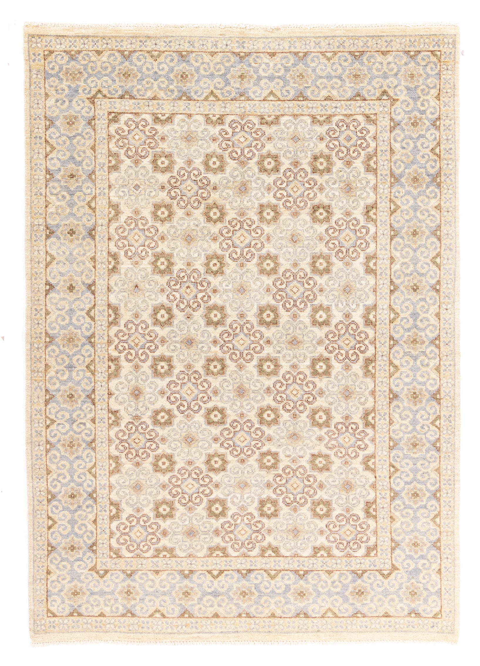 New Pakistan Khotan Rug 4'2 x 5'10