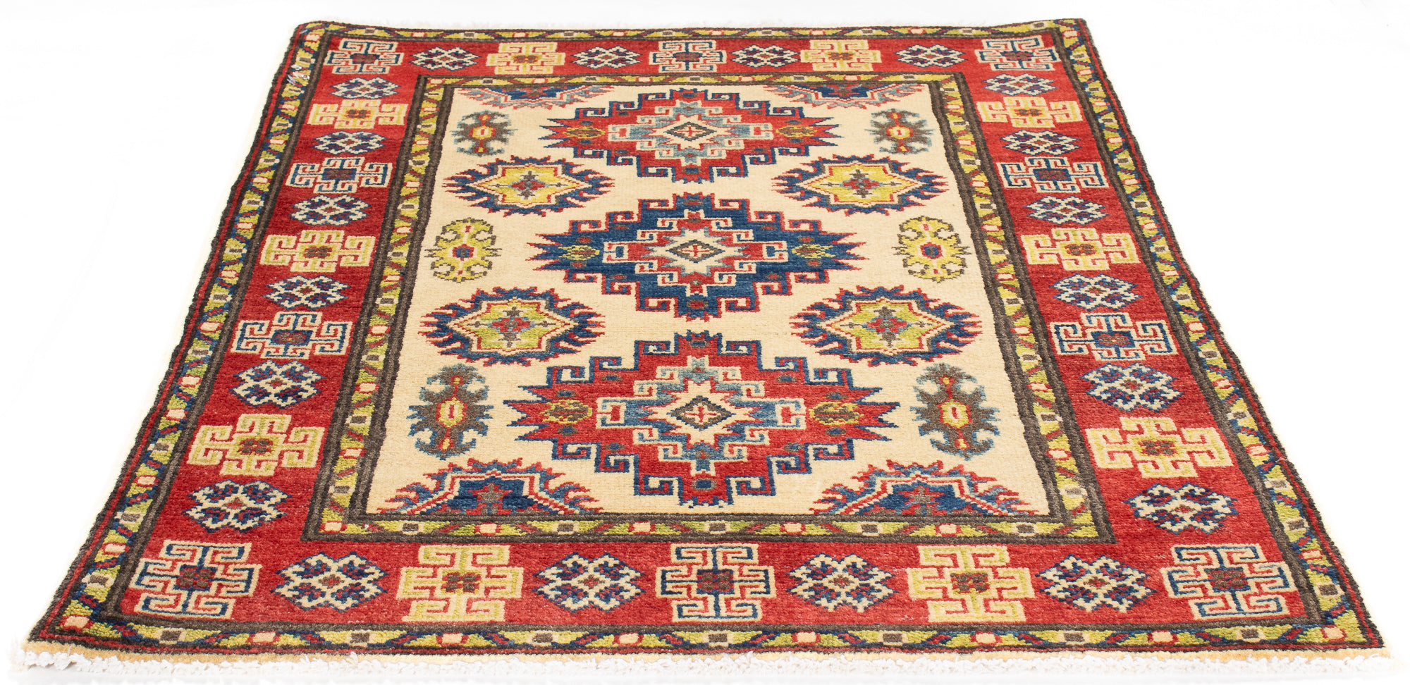 Traditional Pak Kazak Accent Rug <br> 2'8 x 4'0