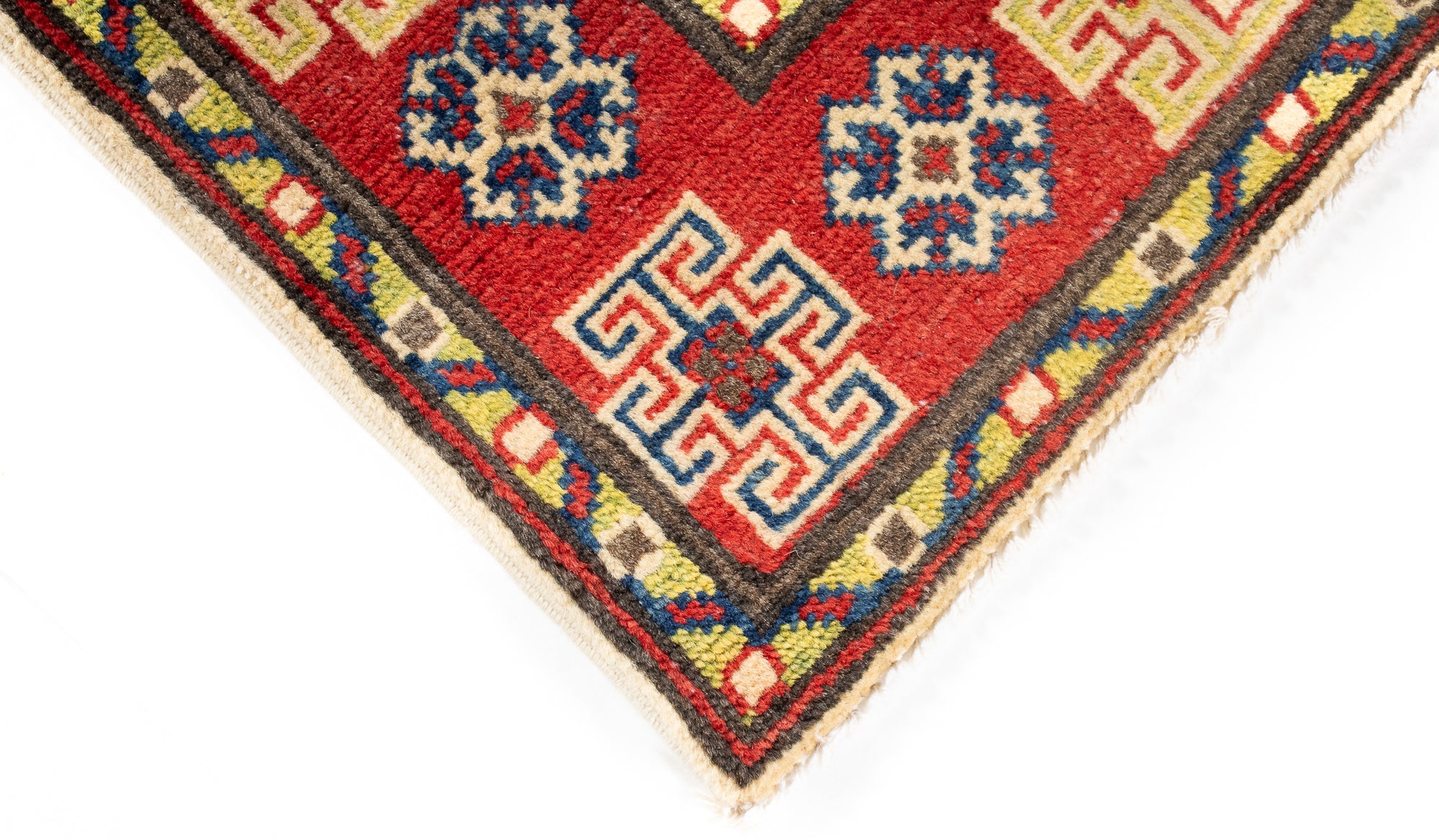 Traditional Pak Kazak Accent Rug <br> 2'8 x 4'0