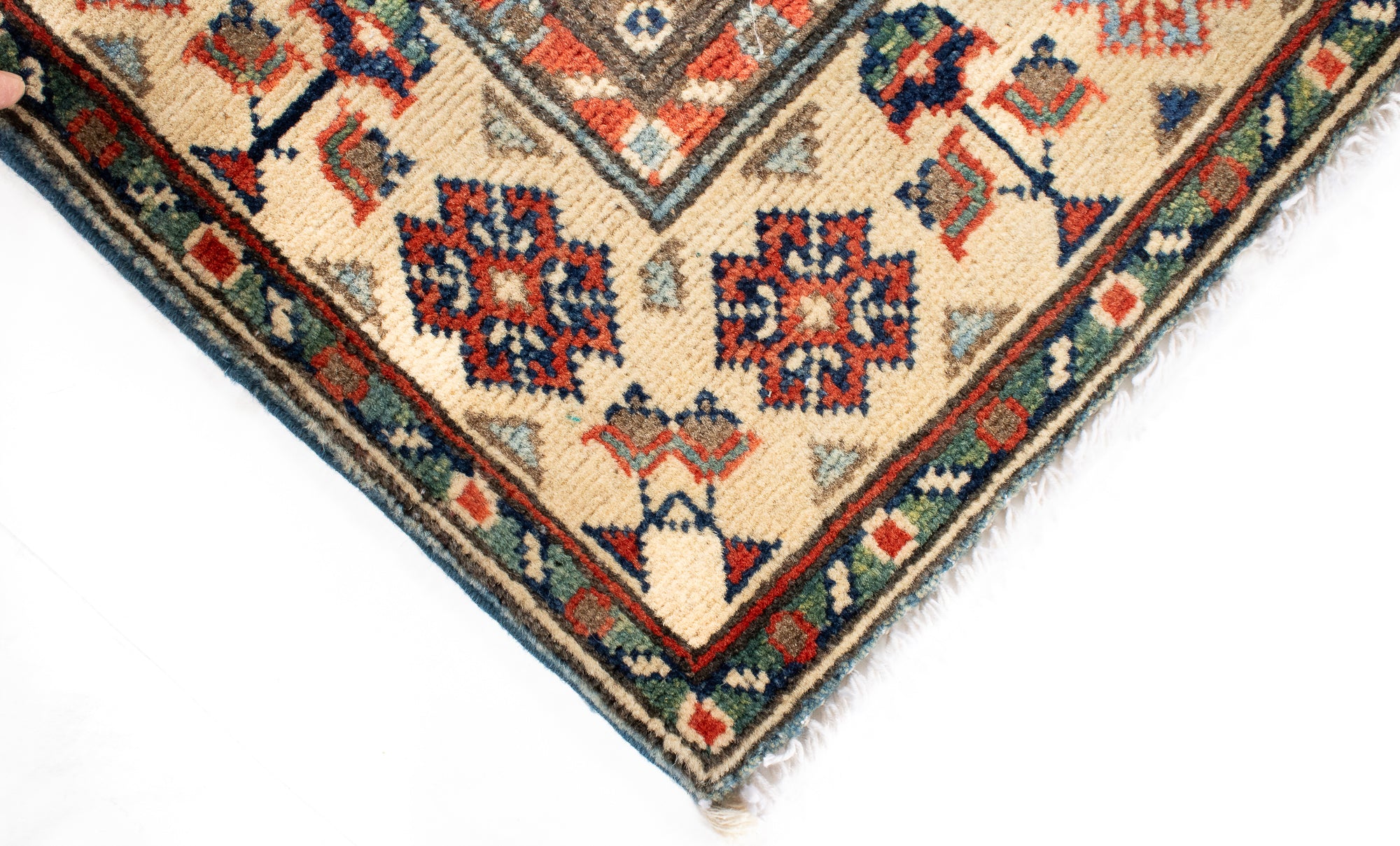 Traditional Pak Kazak Accent Rug <br> 2'9 x 4'2