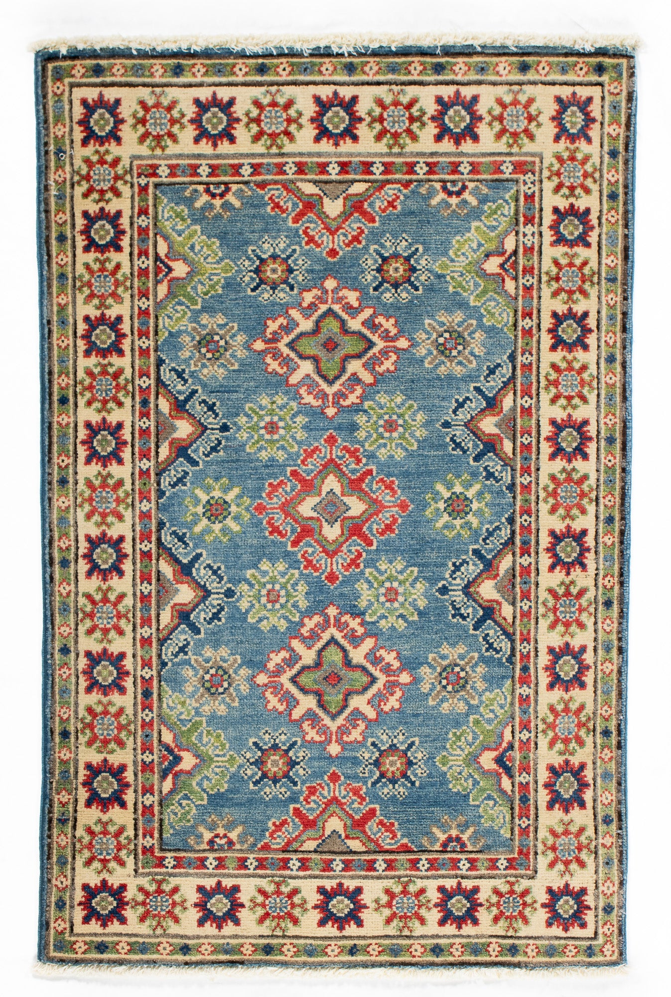 Traditional Pak Kazak Accent Rug <br> 2'6 x 3'9