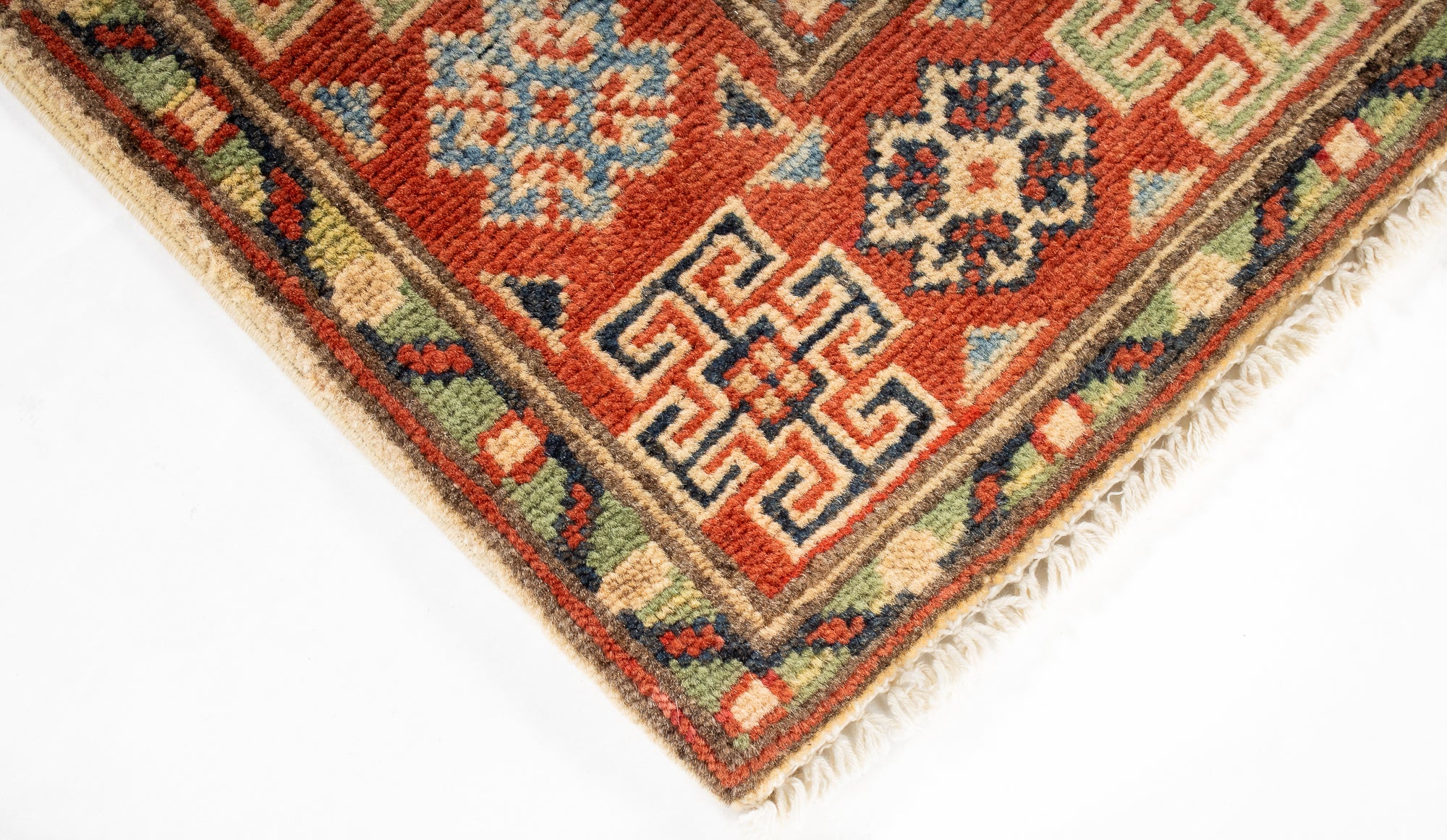 Traditional Pak Kazak Accent Rug <br> 2'8 x 4'2