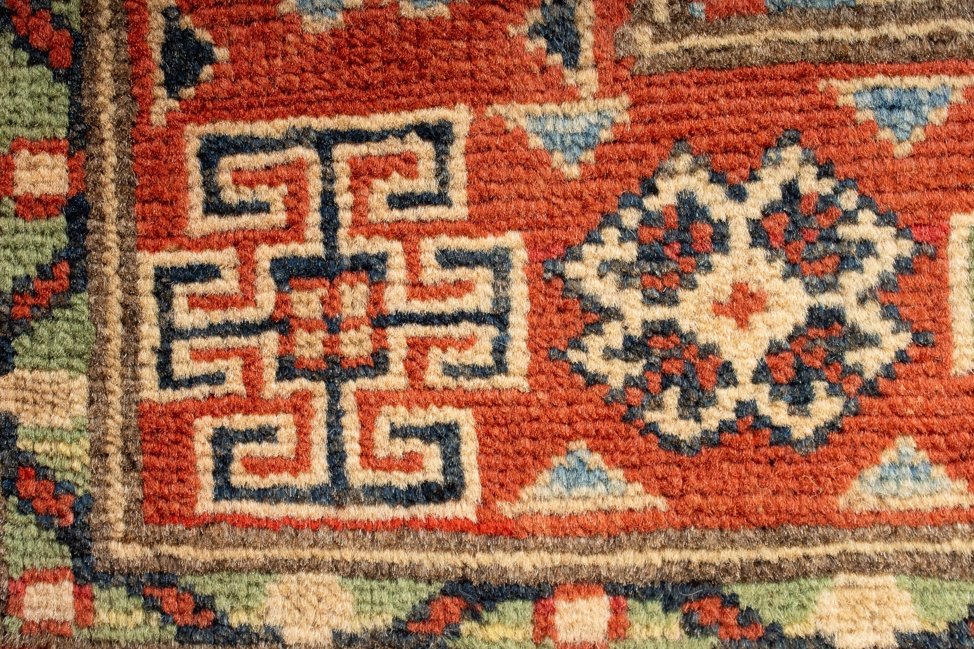 Traditional Pak Kazak Accent Rug <br> 2'8 x 4'2