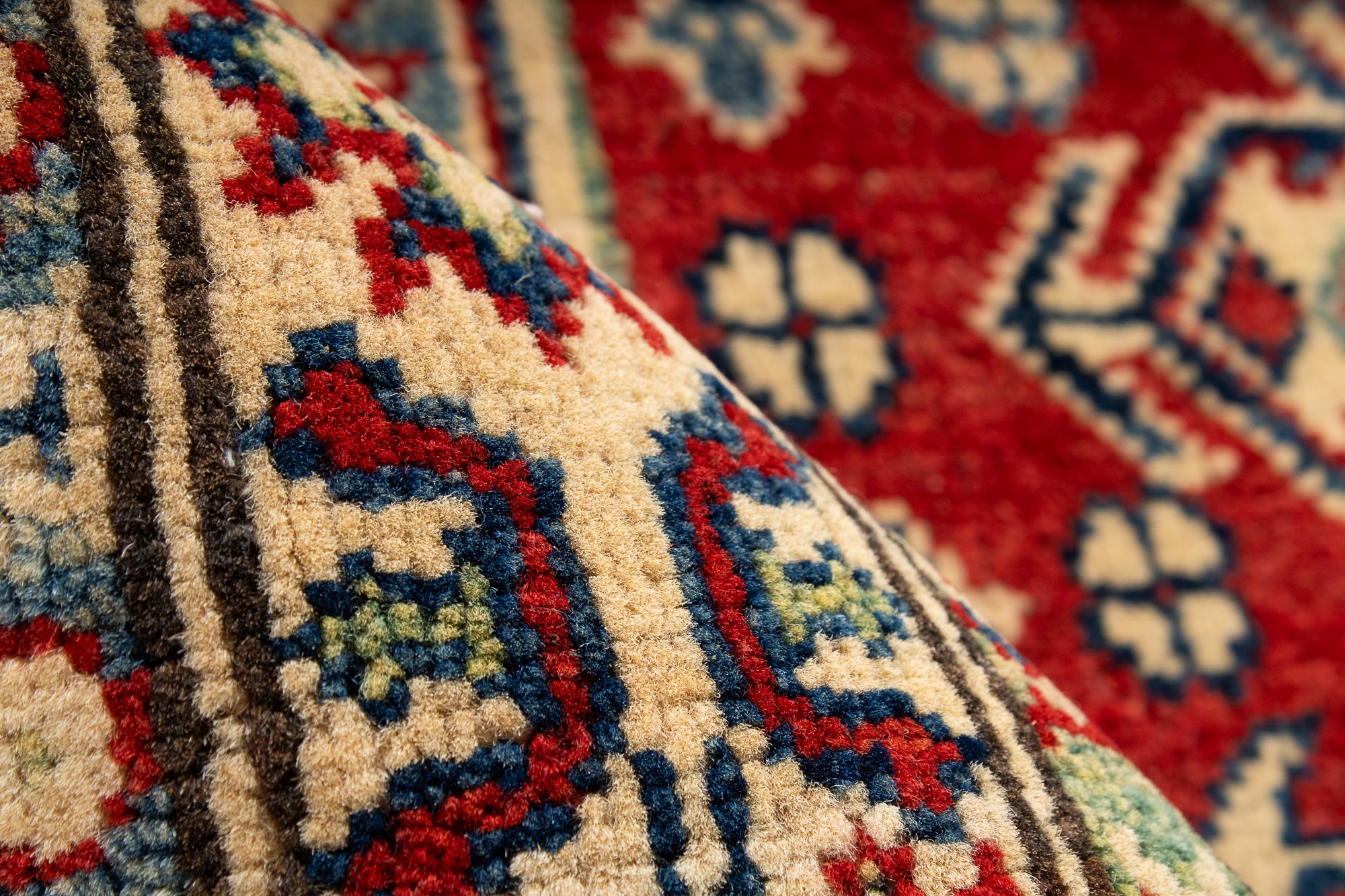 Traditional Pak Kazak Accent Rug <br> 2'9 x 4'0