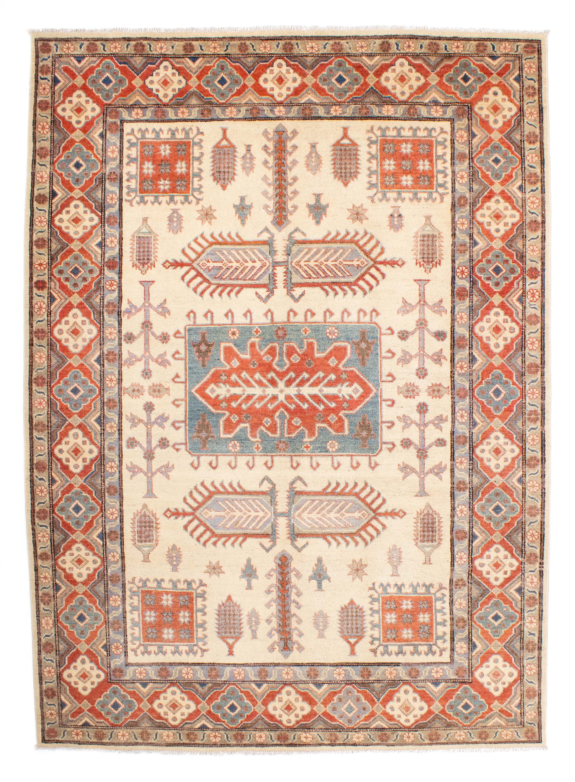 New Pakistan Kazak Rug <br> 5'8 x 7'9