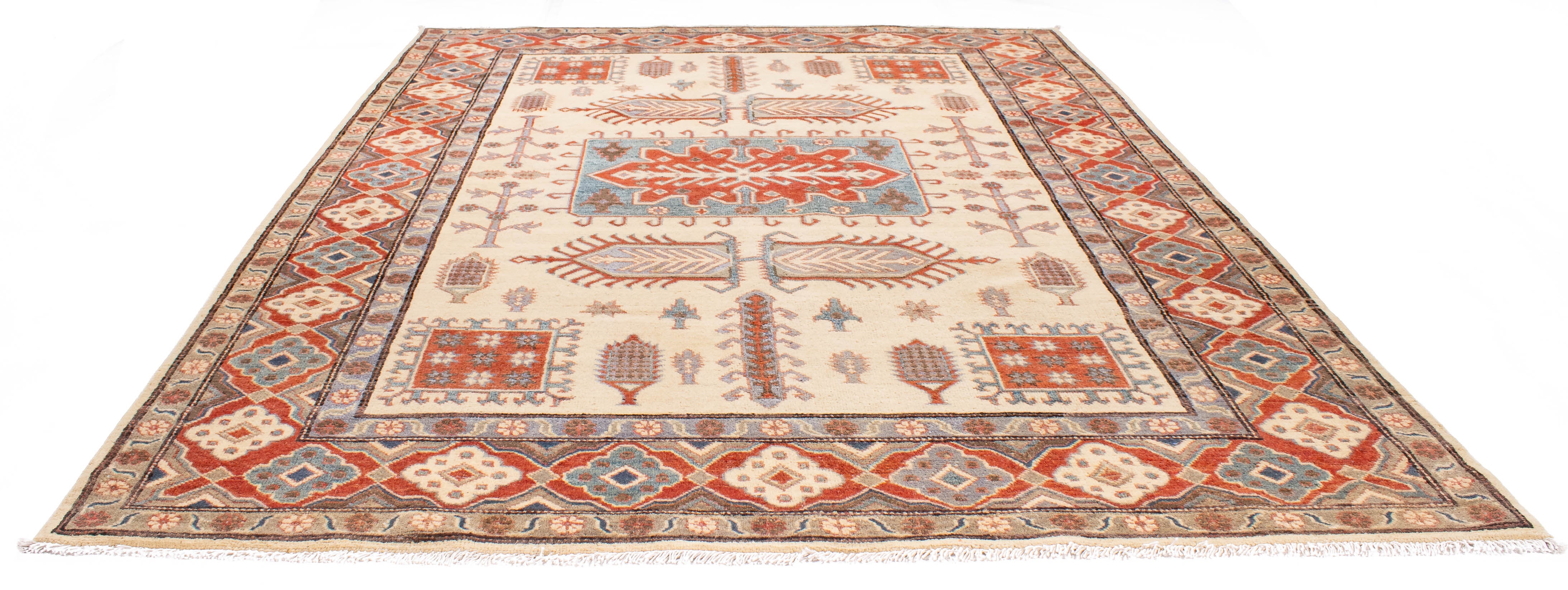 New Pakistan Kazak Rug <br> 5'8 x 7'9