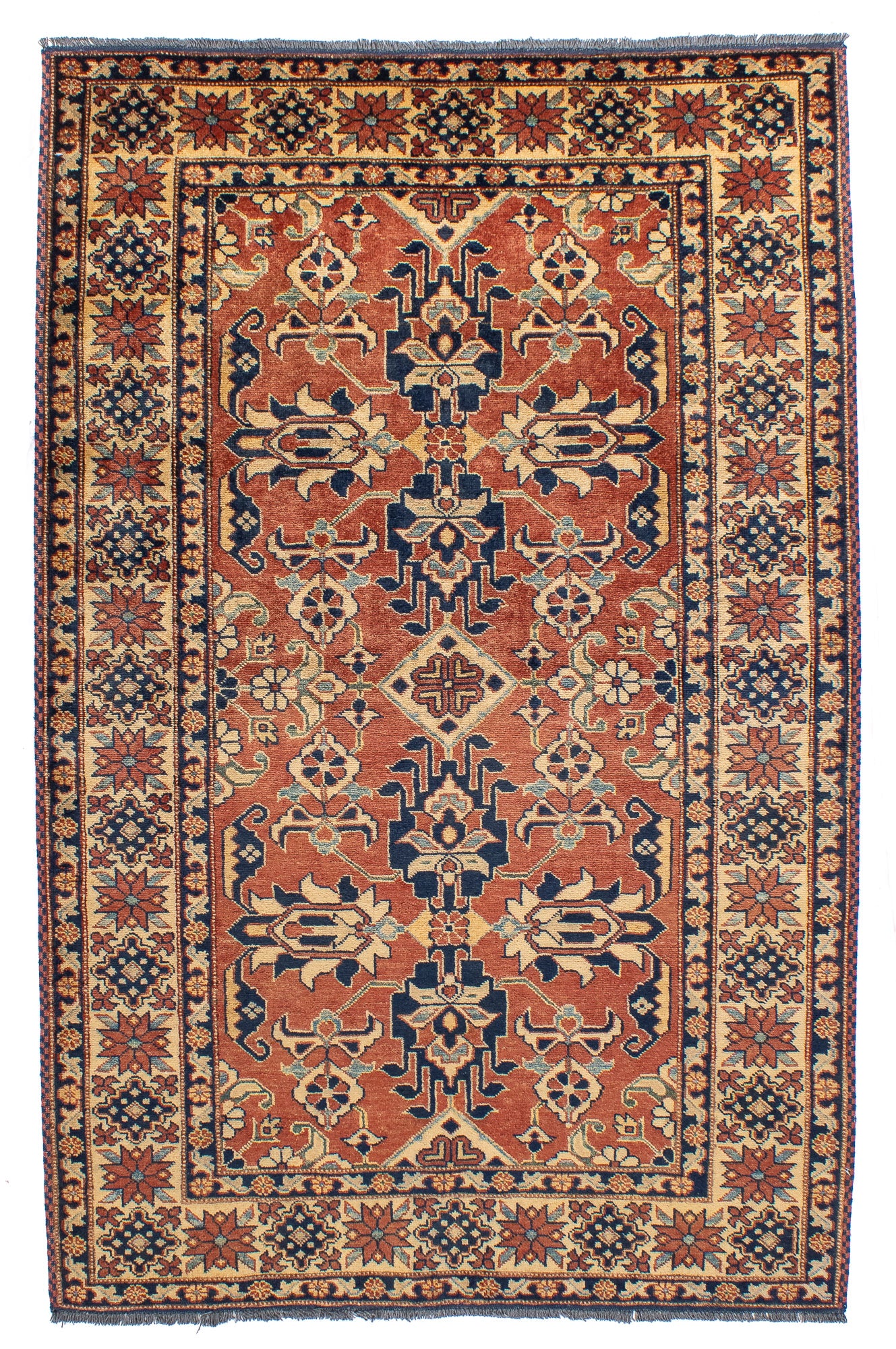 Pakistan Kazak Rug <br> 4'0' x 6'3'