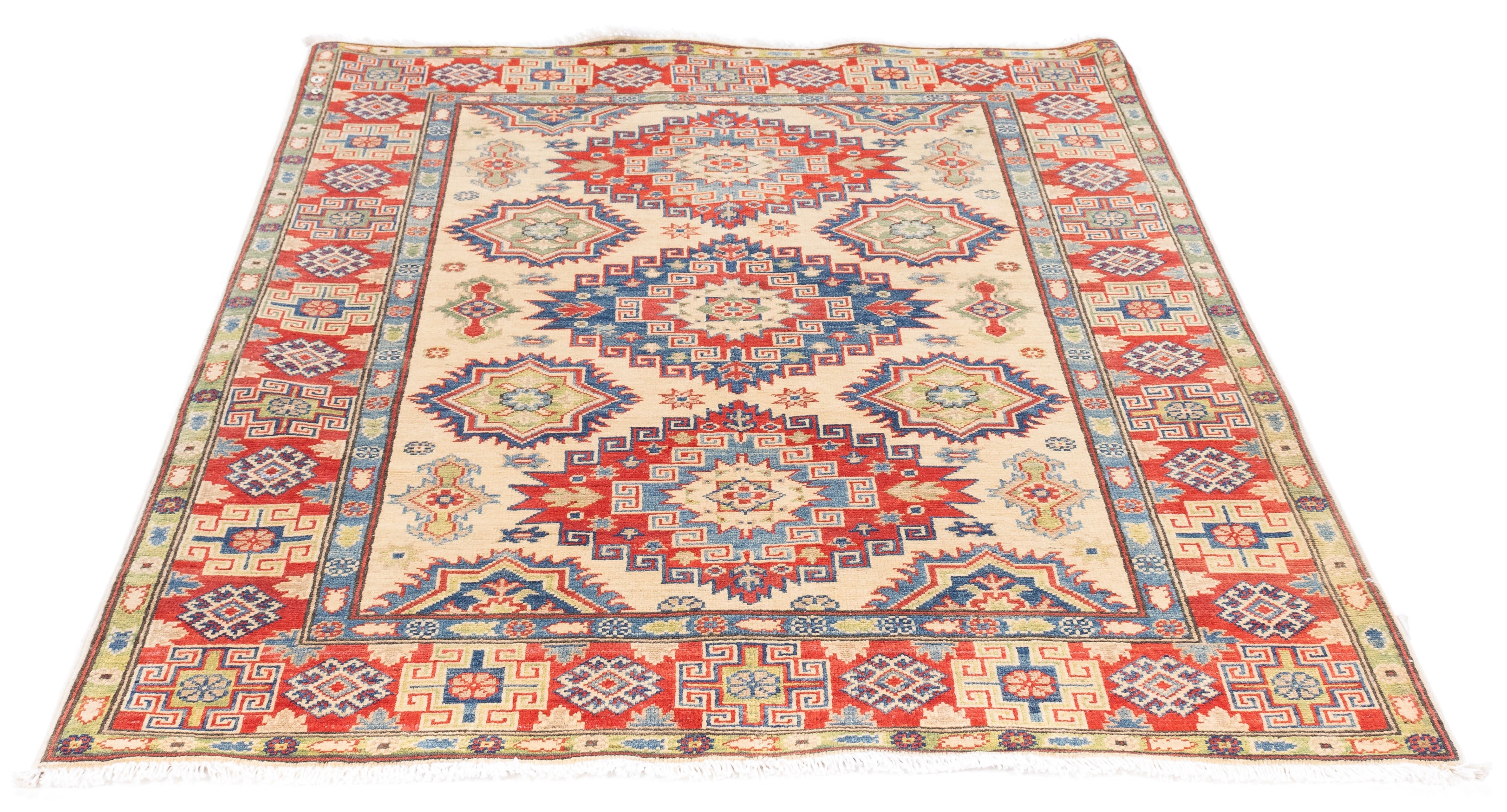 New Pakistan Kazak Rug 4'3 x 5'10