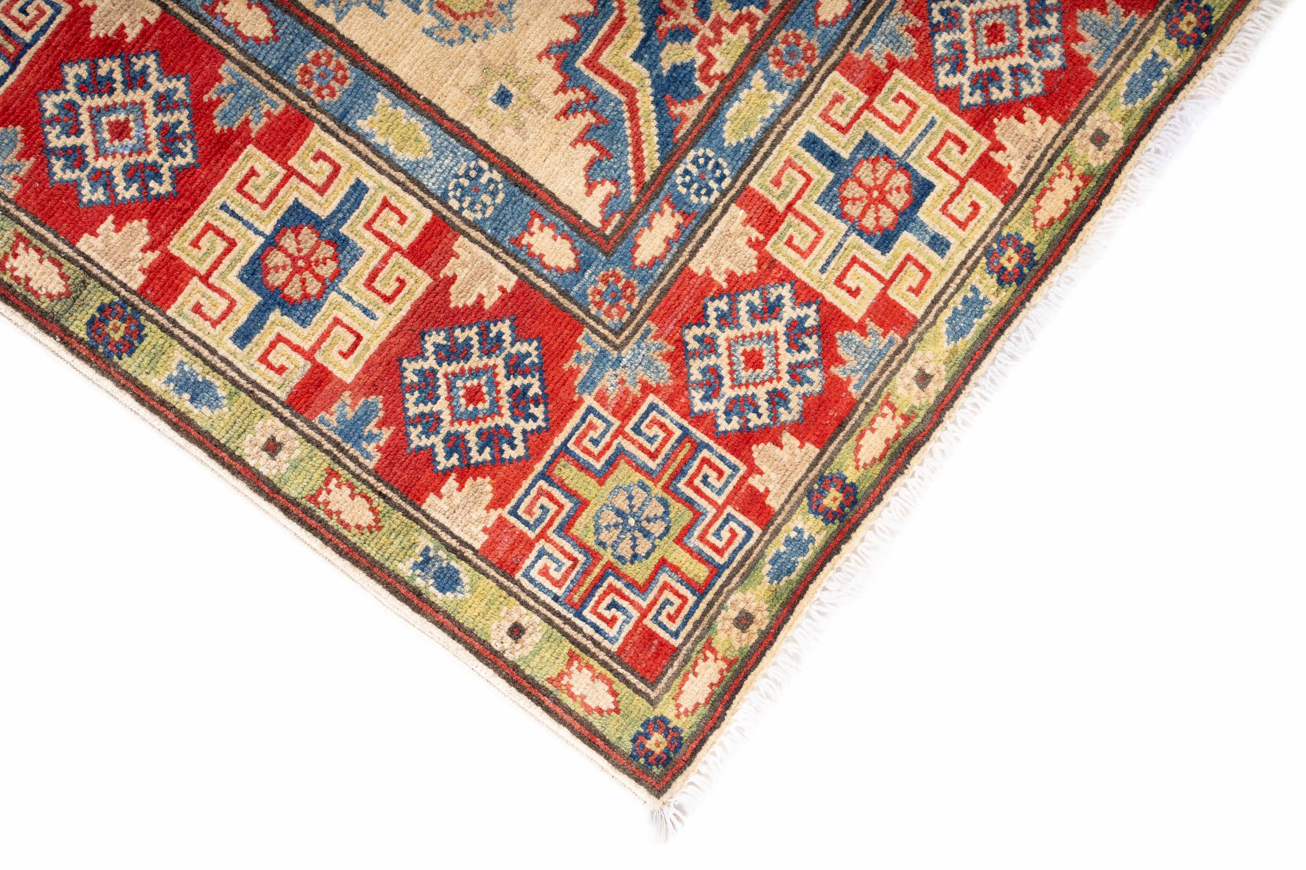 New Pakistan Kazak Rug 4'3 x 5'10